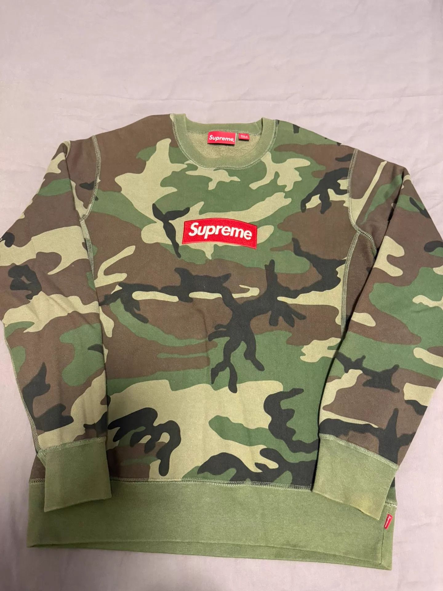 Supreme Supreme 15fw woodland camo box logo crewneck M Size US M / EU 48-50 / 2 - 1 Thumbnail