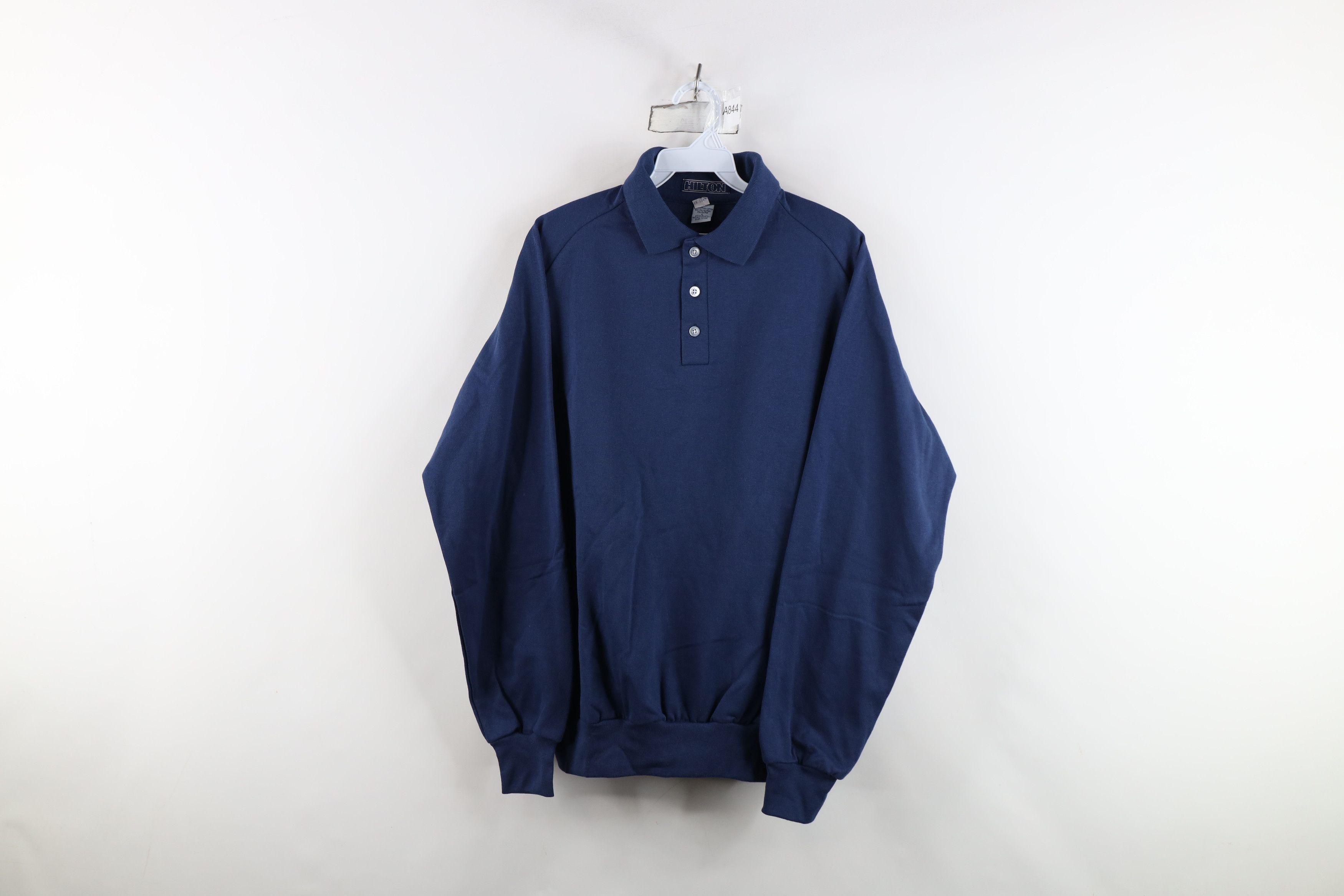 Vintage Deadstock Vintage 90s Streetwear Sweatshirt Blue USA Size US L / EU 52-54 / 3 - 1 Thumbnail