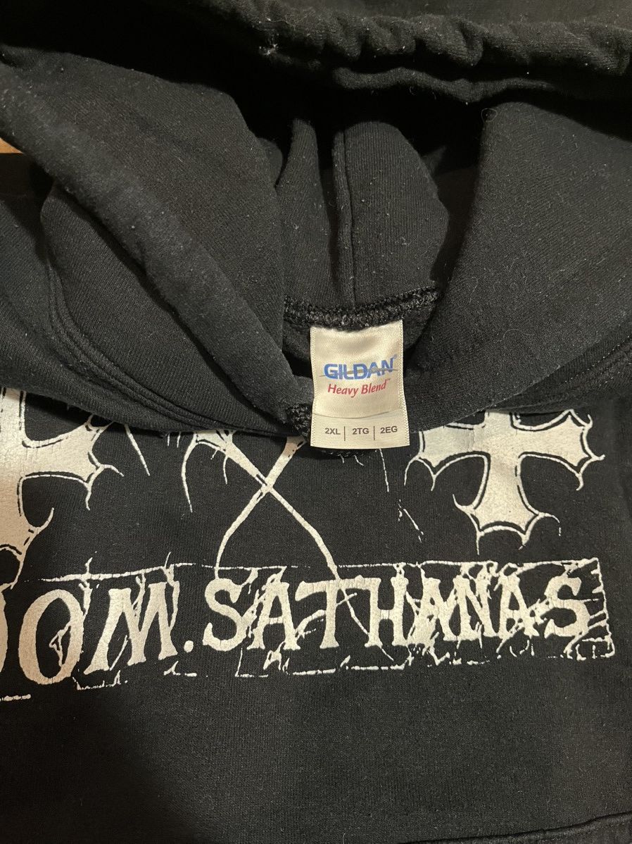Band Tees × Vintage Early 00 Mayhem Hoodie black metal death burzum darkthrone Size US XXL / EU 58 / 5 - 5 Thumbnail