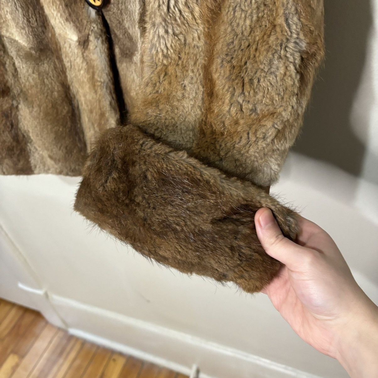 Vintage Vintage 1970s Fur Coat Jacket Size M / US 6-8 / IT 42-44 - 4 Thumbnail