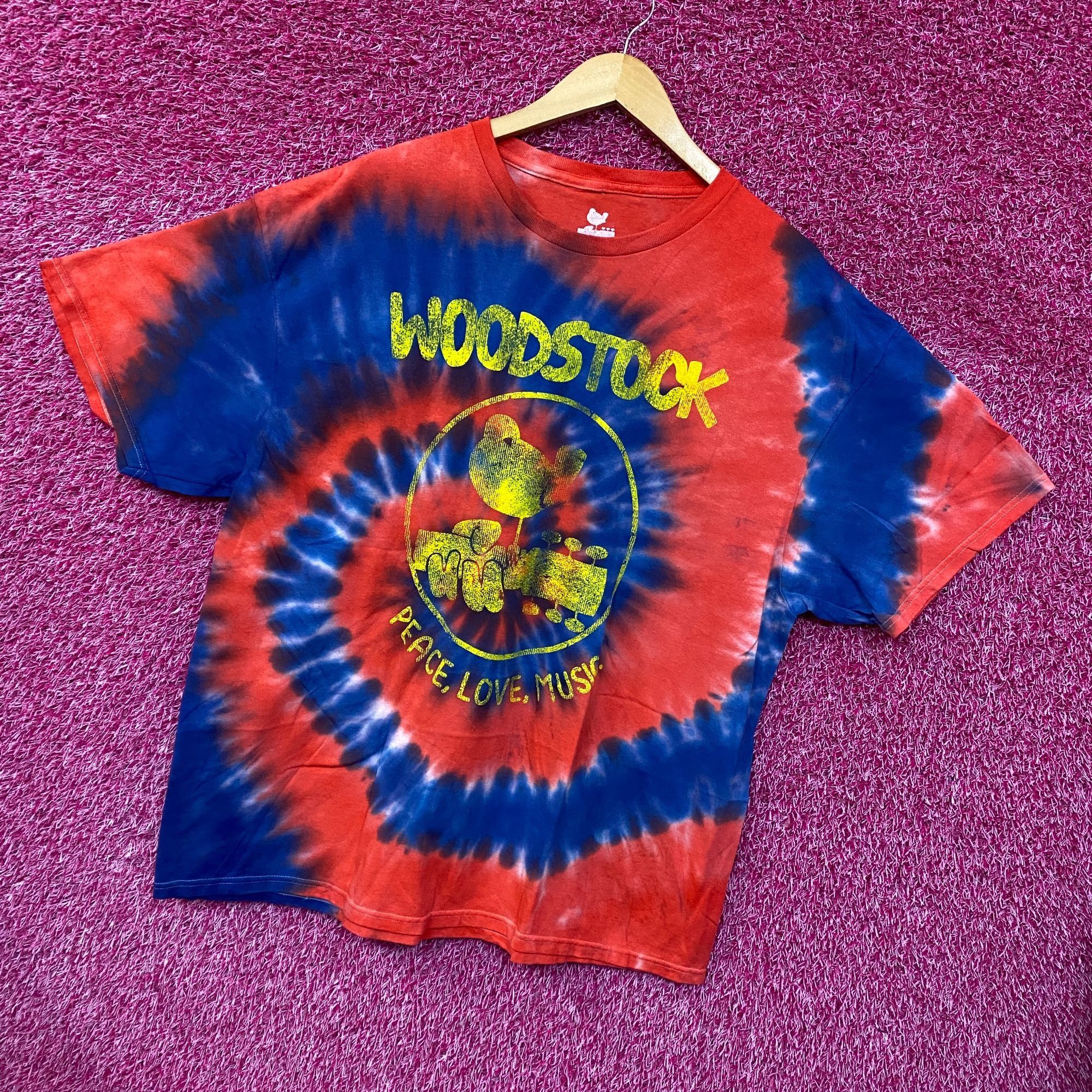 Band Tees Woodstock Peace Festival tie dye Tshirt size Extra Large Size US XL / EU 56 / 4 - 3 Thumbnail