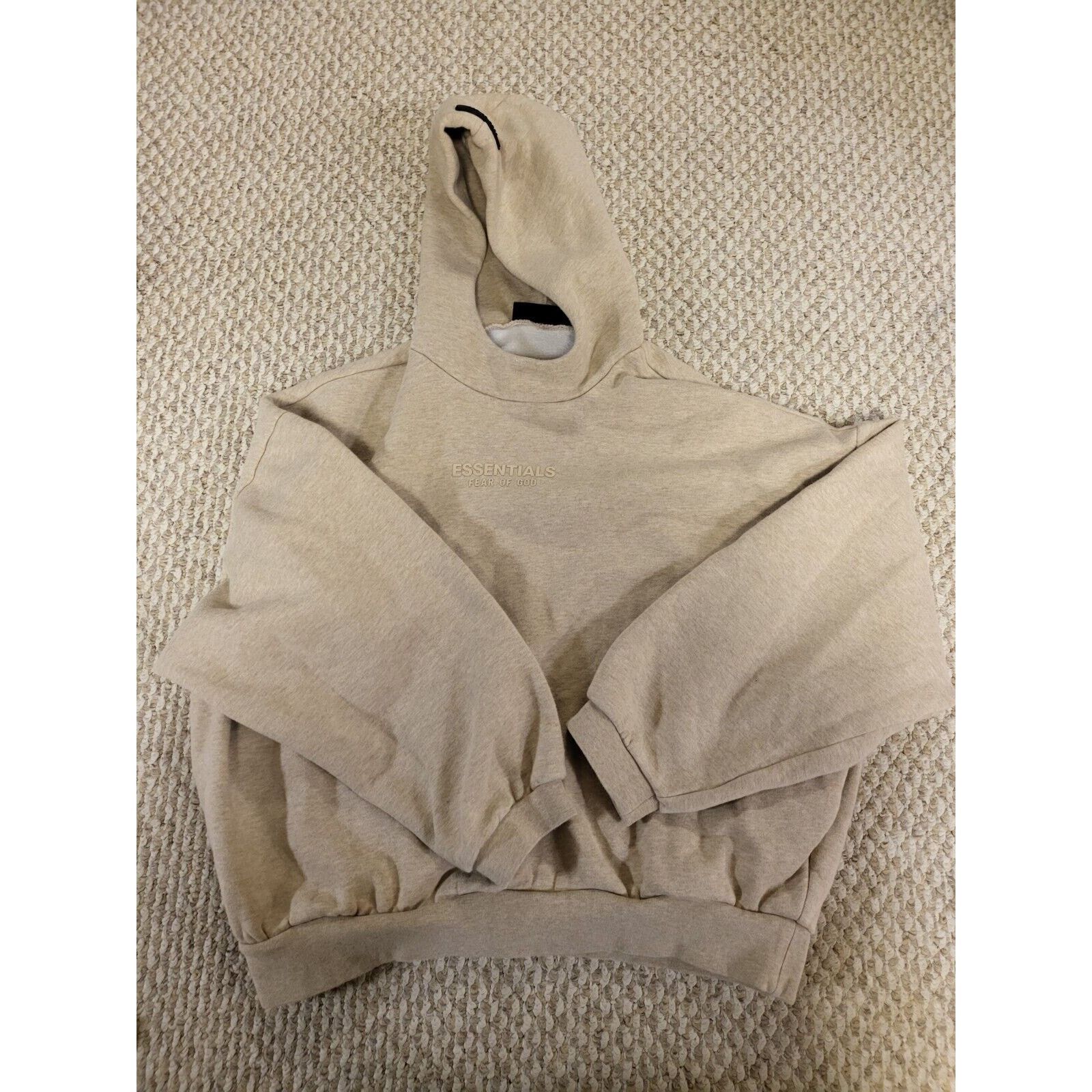 Essentials Essentials Fear Of God Beige Hoodie Mens Size Medium Size US M / EU 48-50 / 2 - 1 Thumbnail