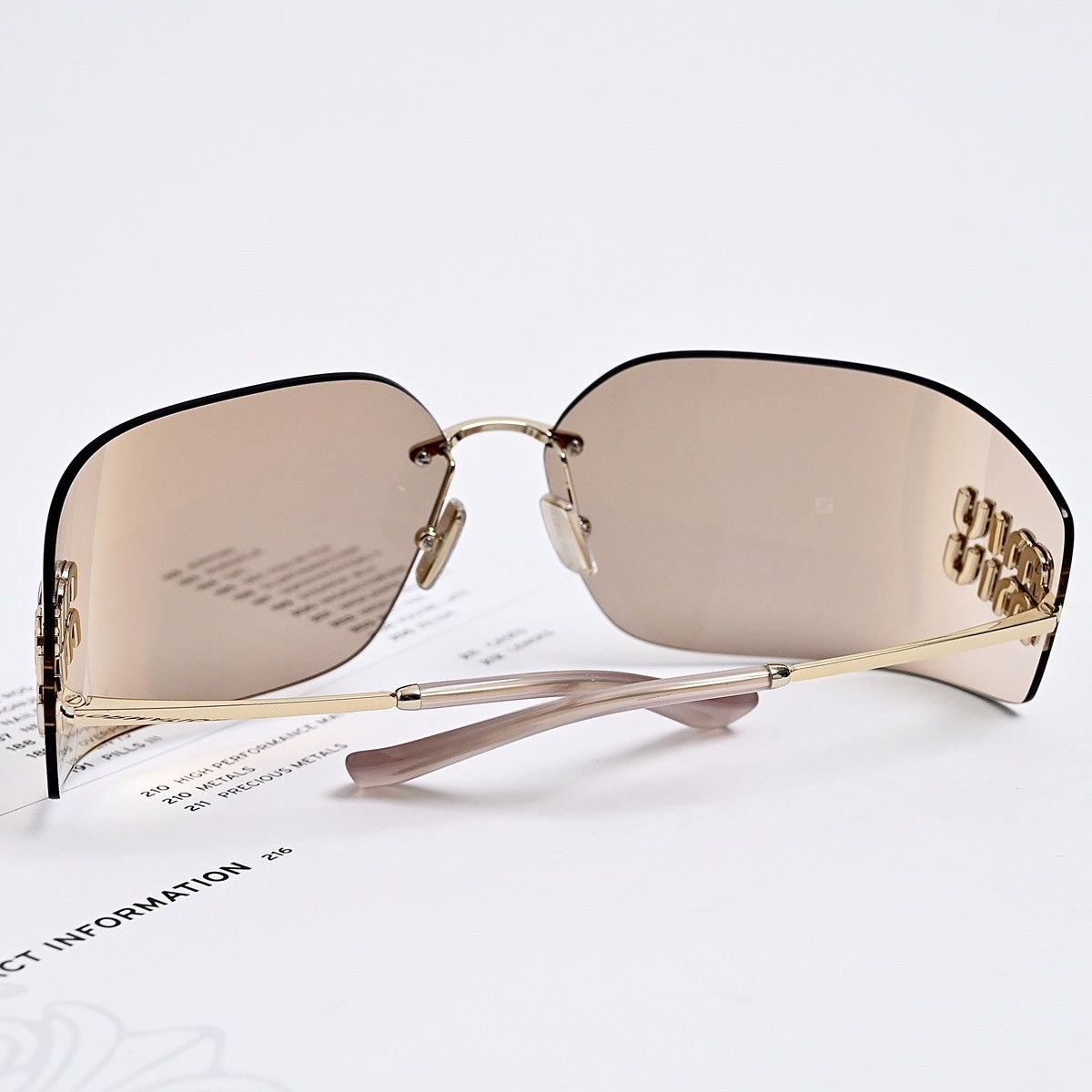 Miu Miu MIU MIU 0MU 54YS SUNGLASSES Size ONE SIZE - 11 Thumbnail