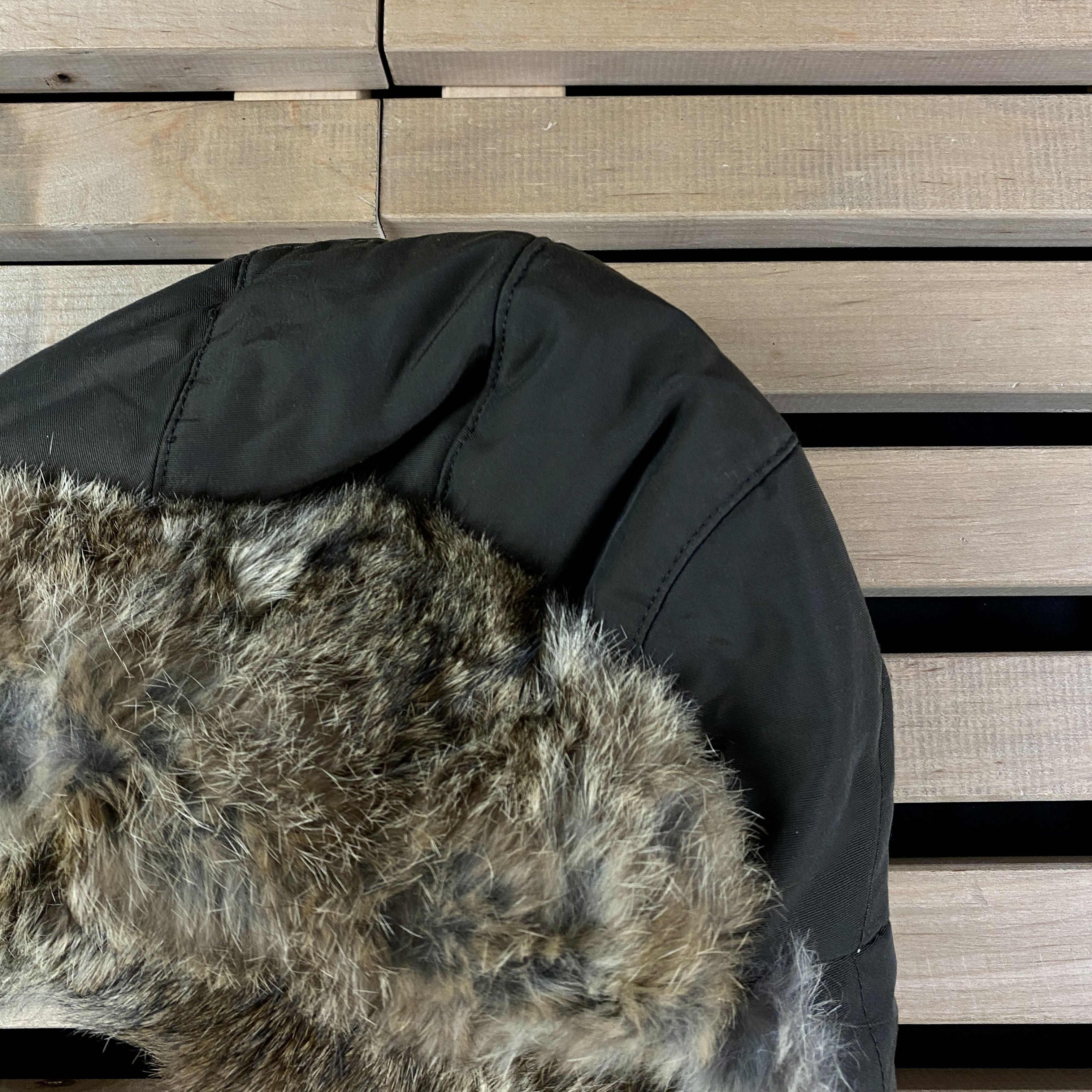 Woolrich Woolen Mills Mens Fur Lined Hat With Ear Flaps Woolrich Size M Cotton Size 32 - 2 Thumbnail