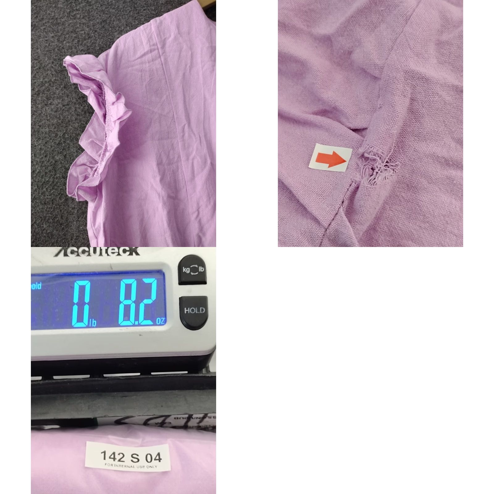 Shein SheIn Womens Dress XXL Cotton Lilac Flutter Sleeve Crew Neck Ruffle Over Lap Mini Bohemian Size 2XL Purple Size XXL / US 16-18 / IT 52-54 - 8 Thumbnail