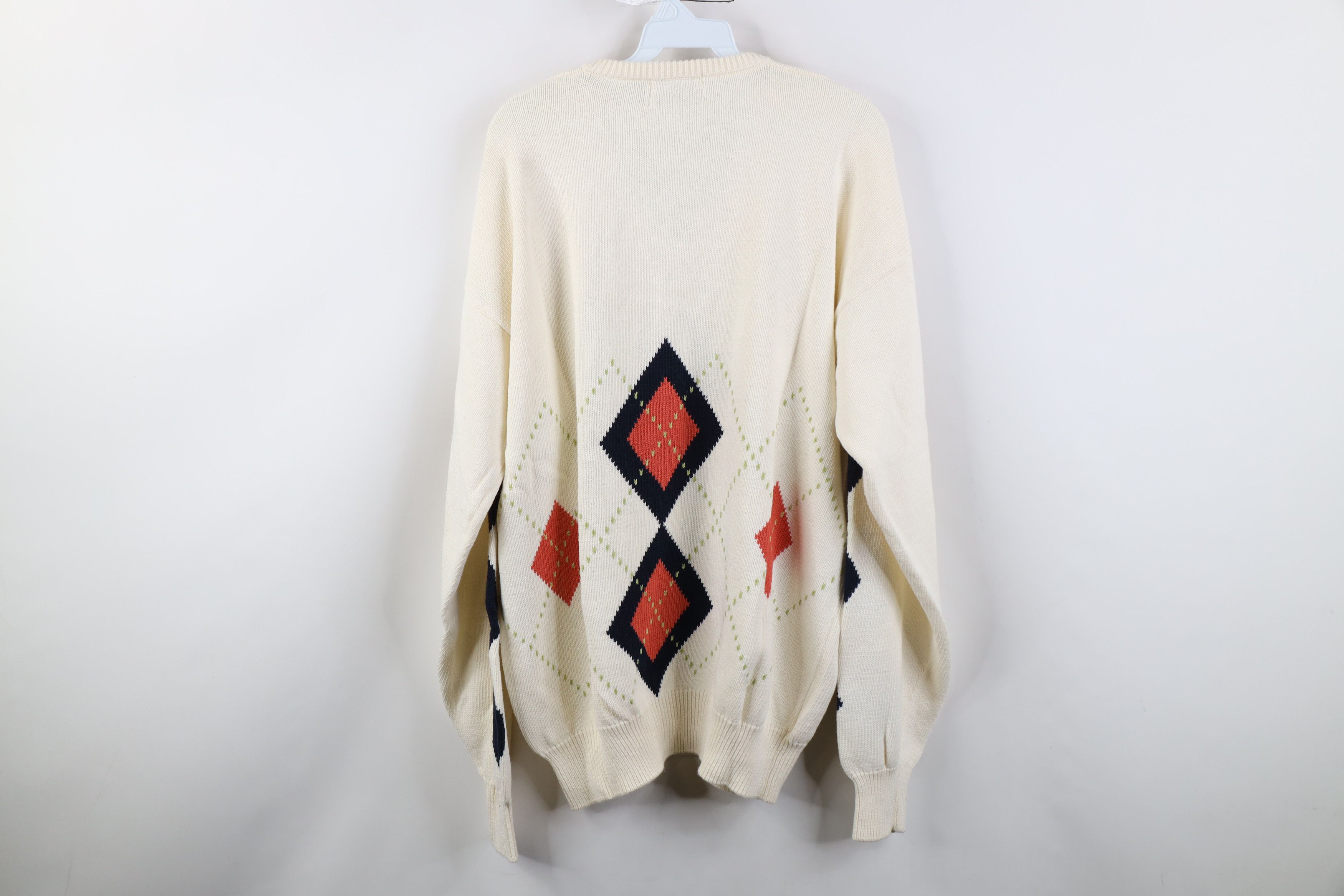 Vintage Vintage 90s Intarsia Argyle Hillcrest Golf Club Knit Sweater Size US L / EU 52-54 / 3 - 12 Thumbnail