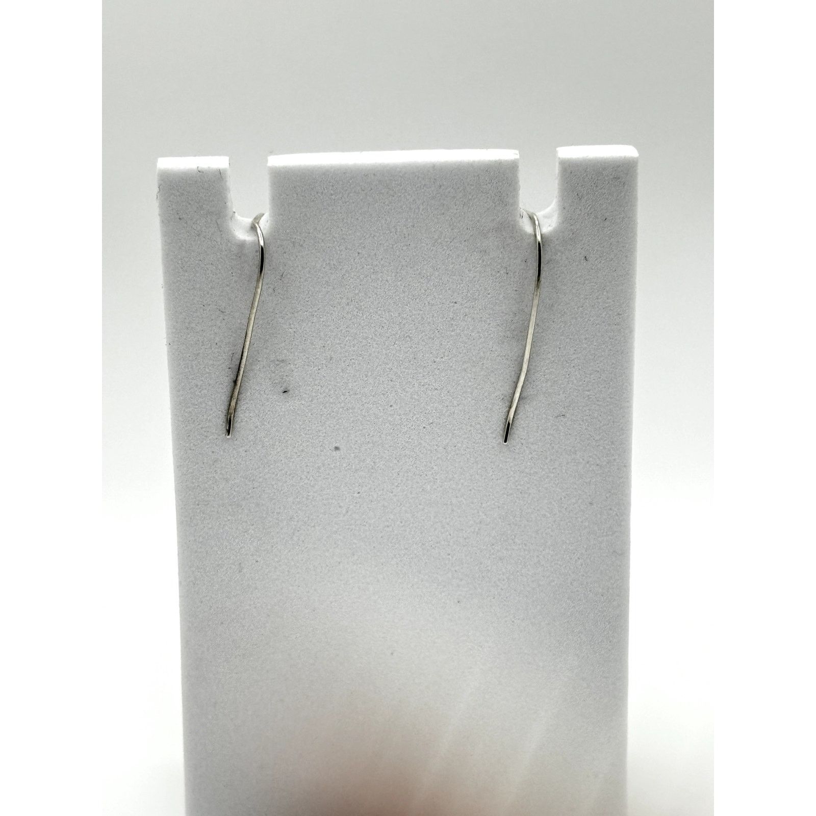 Sterling Silver TIFFANY & CO. Elsa Peretti Open Heart Stud Earrings Size ONE SIZE - 3 Thumbnail