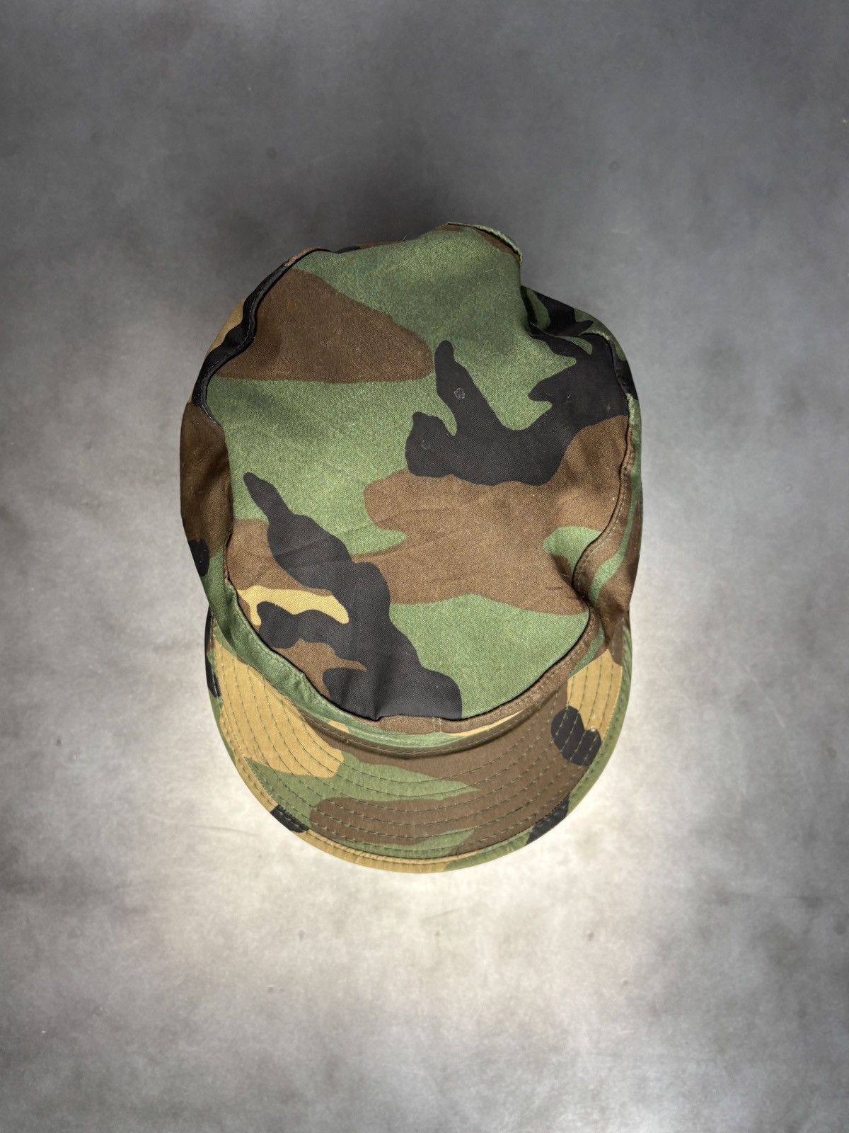 Vintage 1980s Army Cap Vintage Military Hat Woodland Proper Ear Flap Size ONE SIZE - 10 Thumbnail