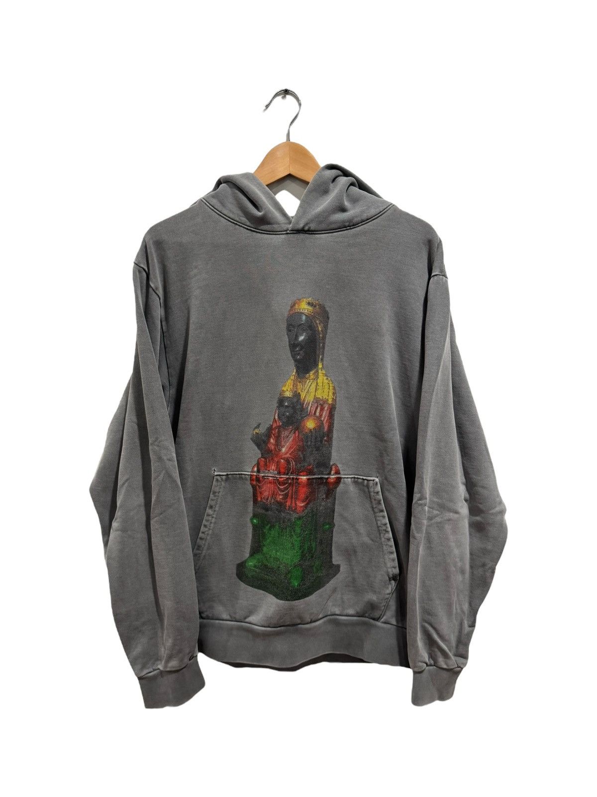Pre-owned Denim Tears Idol Hoodie Washed Grey In Gray