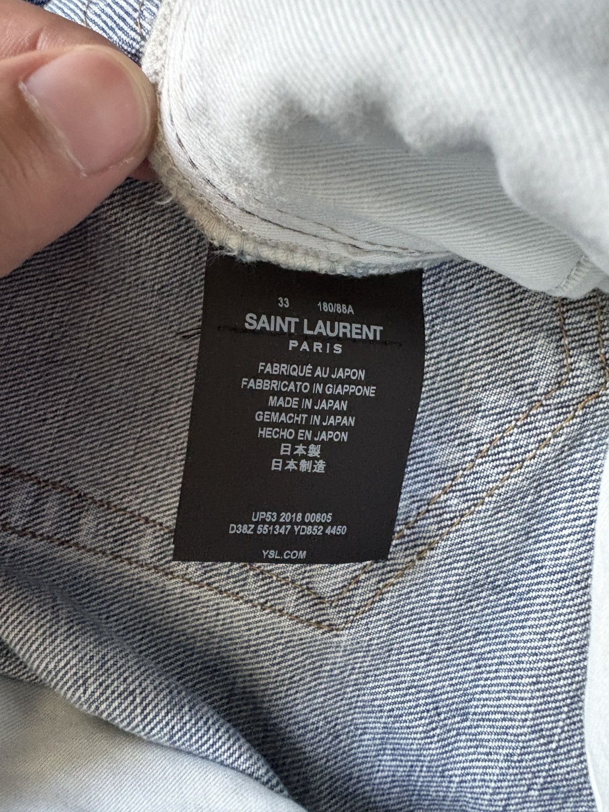 Saint Laurent Paris Saint Laurent Paris DO2 denim jeans Size US 33 - 3 Thumbnail