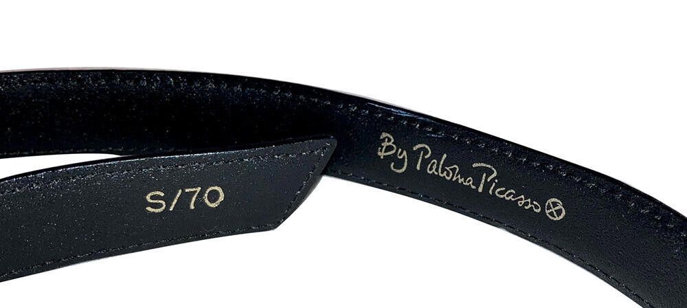 Paloma Picasso Paloma Picasso XXX Gold Buckle with Black Belt Size ONE SIZE - 5 Thumbnail