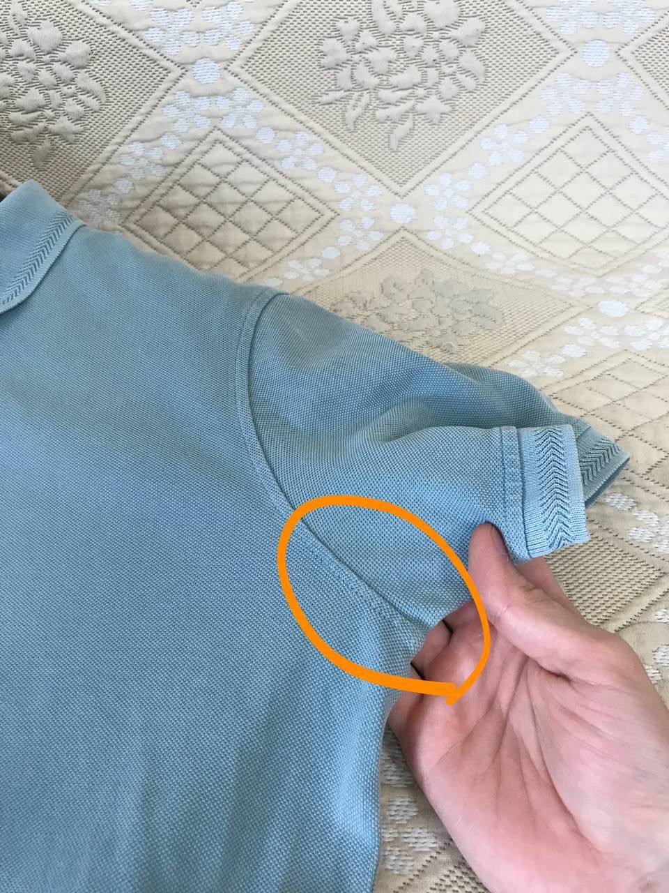 Orlebar Brown 🔥 Orlebar Brown Jarrett Washed Polo Shirt Distressed Blue Size US M / EU 48-50 / 2 - 6 Thumbnail