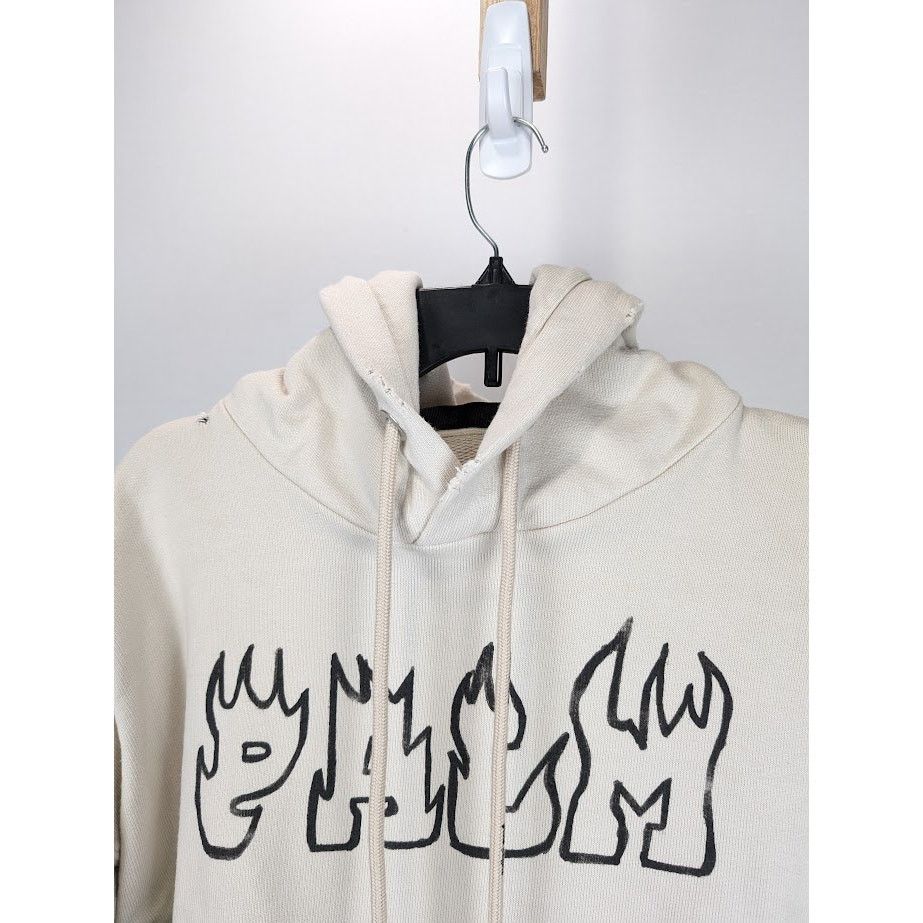 Palm Angels o1rshd1 Palm & Skull Vint Hoody in White Green Size US M / EU 48-50 / 2 - 4 Thumbnail