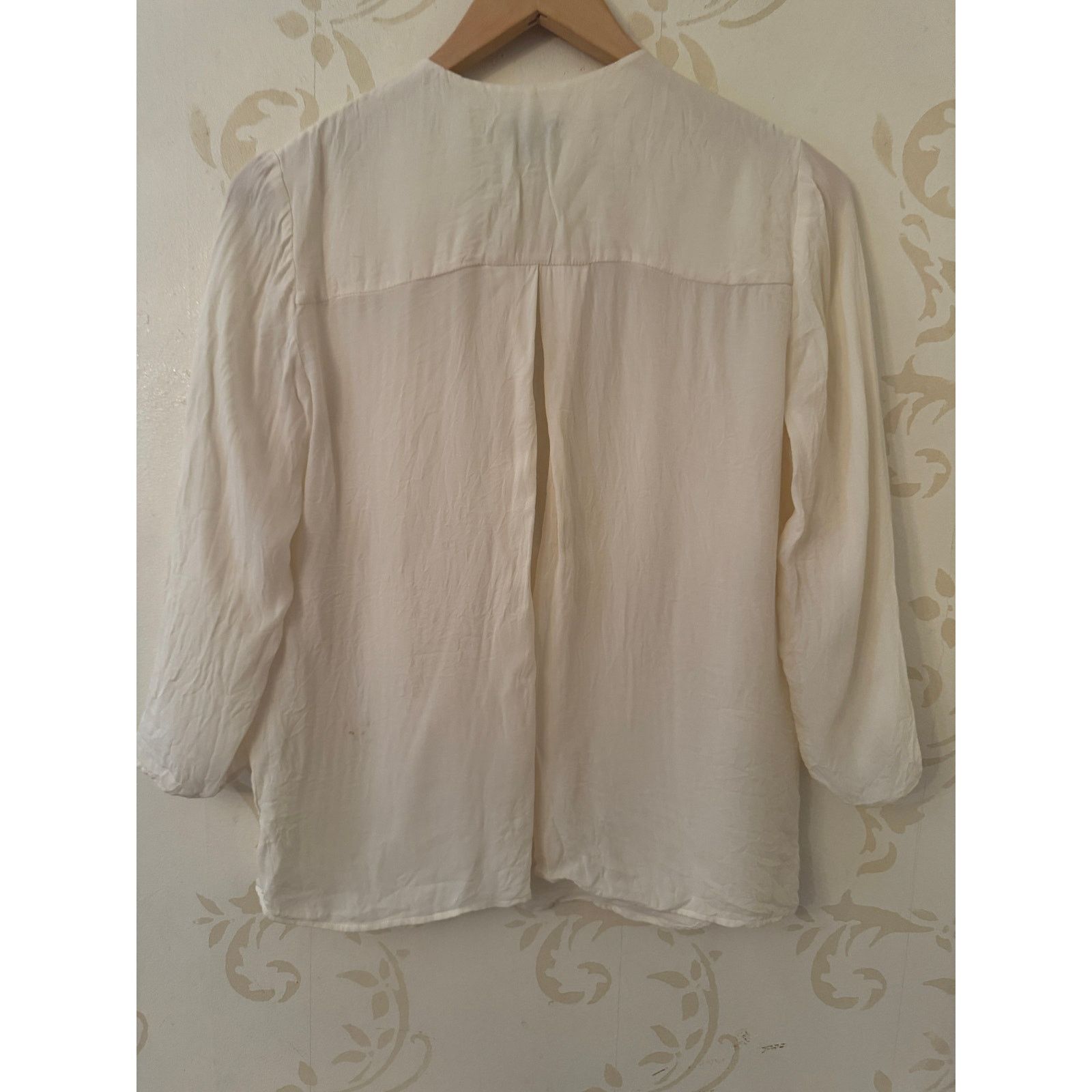Theory Theory Beautiful Silk Ivory Blouse Ladies Small Size S / US 4 / IT 40 - 3 Thumbnail