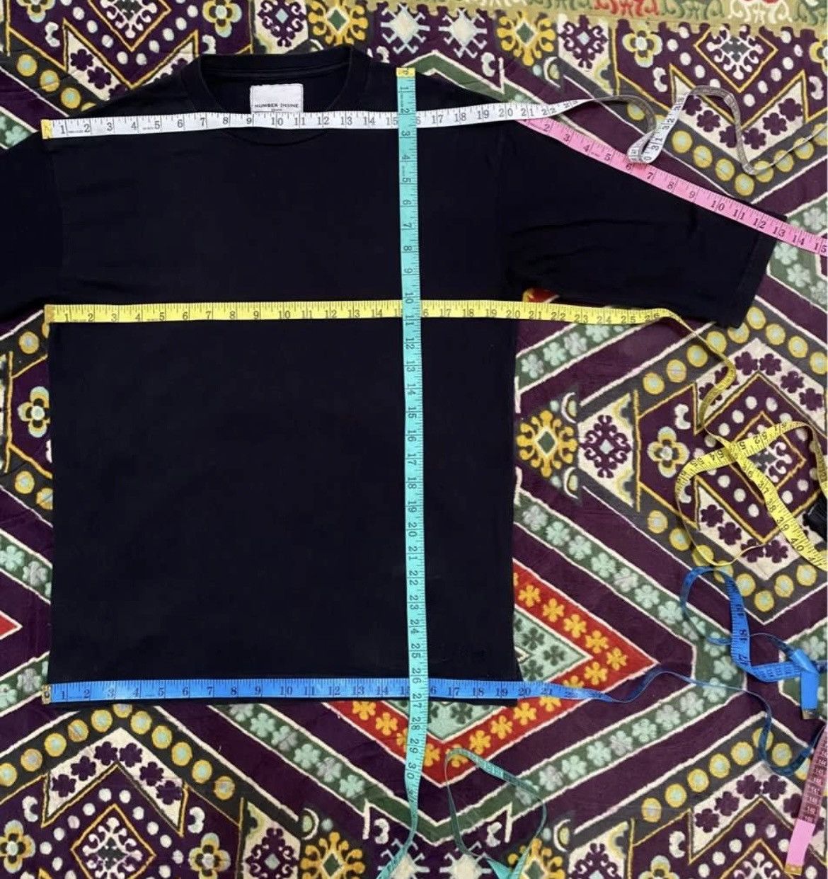 Japanese Brand × Number (N)ine ARCHIVE💥NUMBER (N)INE RAGLAN TEES BLACK Size US S / EU 44-46 / 1 - 5 Thumbnail