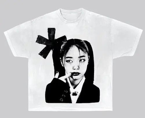Japanese Brand Cotton Hip Hop Gothic Punk Anime style T-shirt y2k Size US L / EU 52-54 / 3 - 1 Thumbnail