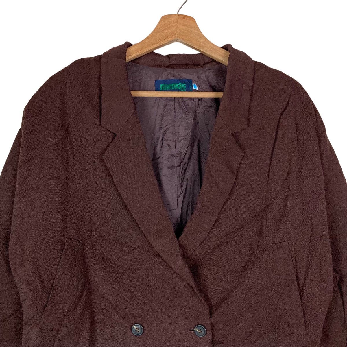 Vintage Vintage Micmac Paris Renown Flat Button Crop Top Jacket Size M / US 6-8 / IT 42-44 - 2 Thumbnail