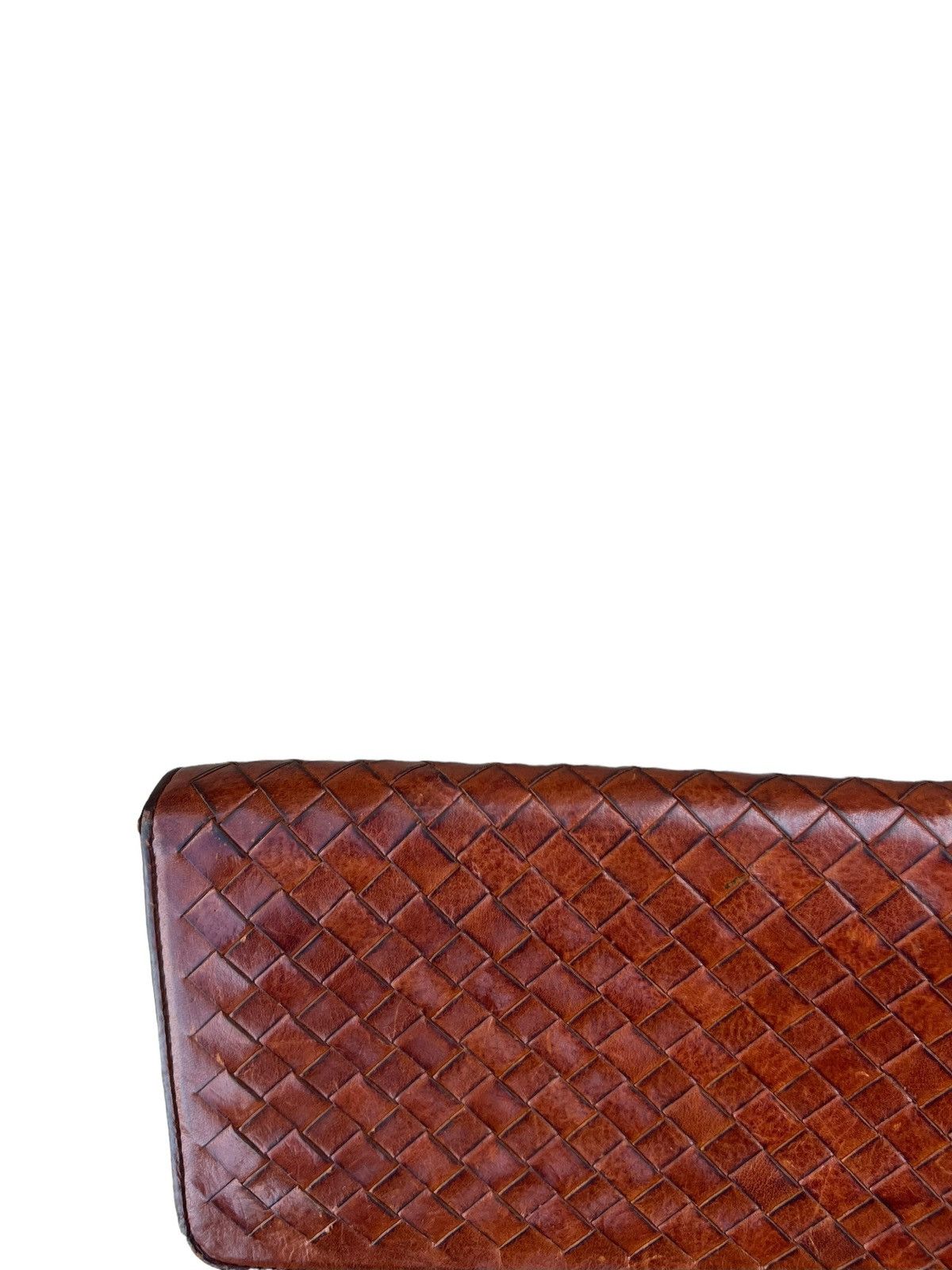 Leather RARE! Patina Woven Leather Cocomeister Wallet Purse Size ONE SIZE - 11 Thumbnail