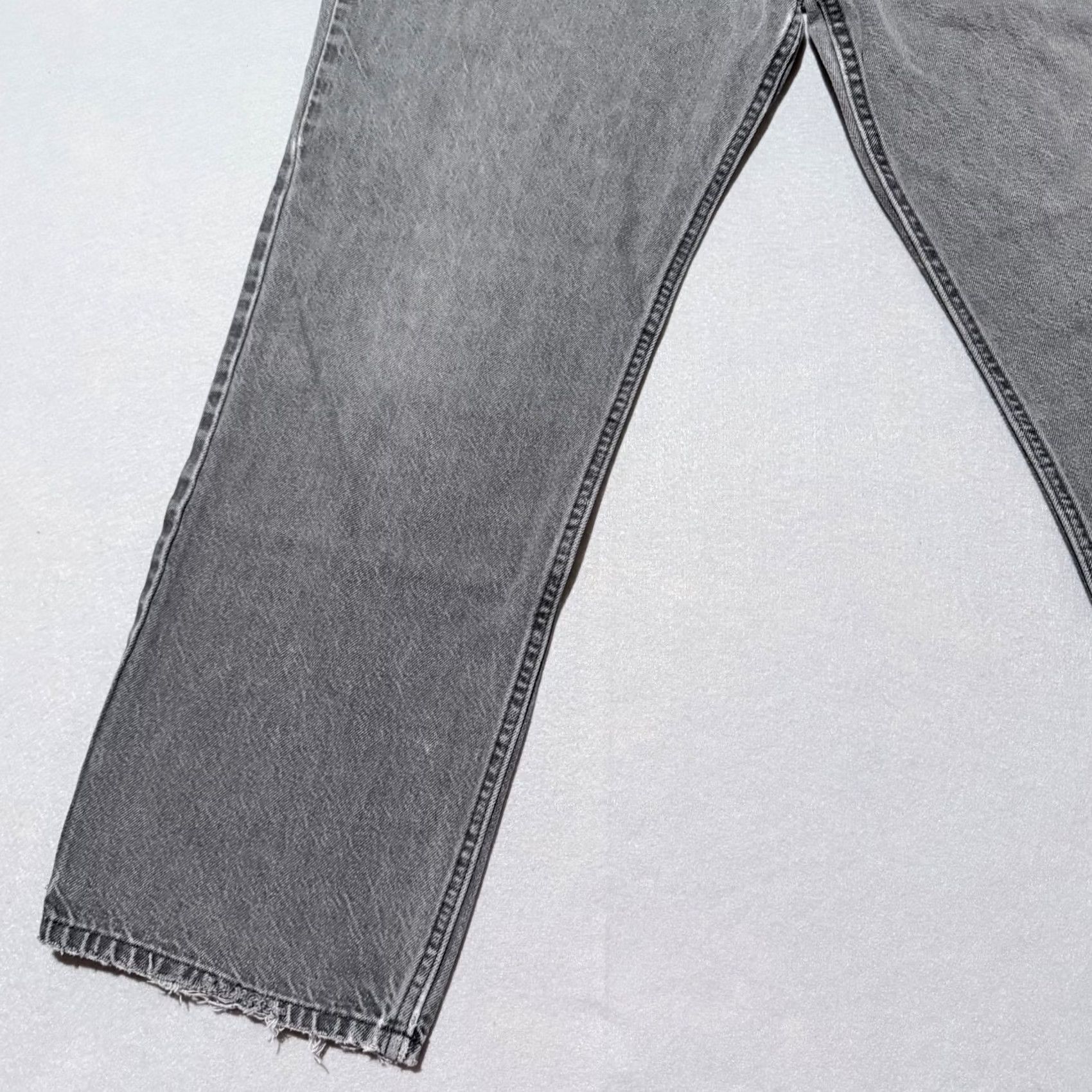 Vintage Arizona Jeans Mens Jeans Gray Distressed Relaxed Mid-Rise Straight 38X30 Denim City Classic 90s Mens Size US 38 / EU 54 - 5 Thumbnail