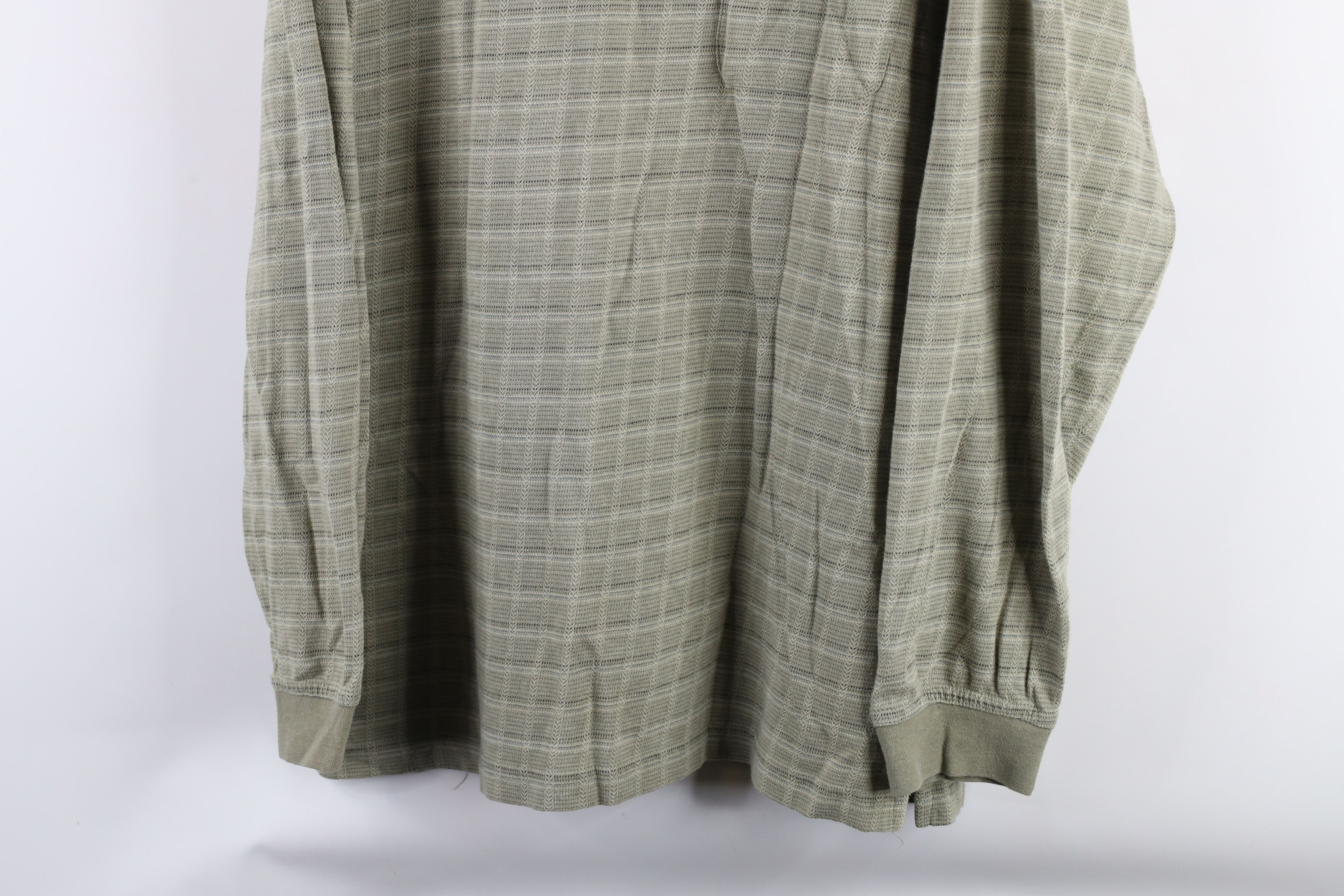 Vintage Vintage 90s Streetwear Checkered Knit Long Sleeve Polo Shirt Size US XL / EU 56 / 4 - 3 Thumbnail