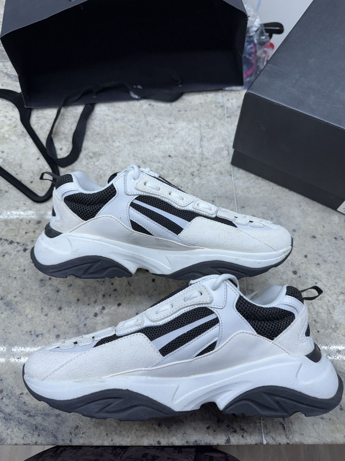 Amiri Amiri Black Bone Runners Size US 10 / EU 43 - 2 Thumbnail