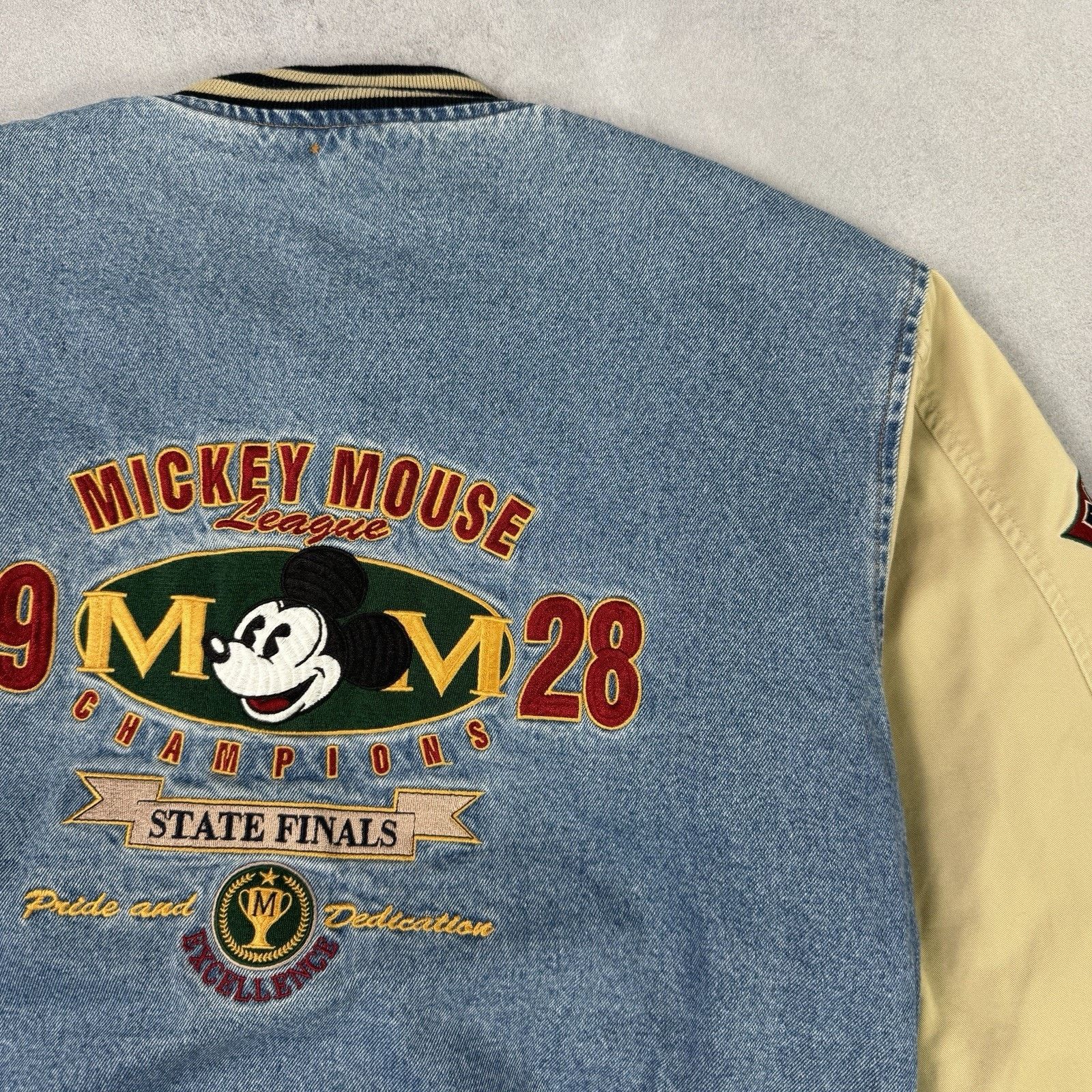 Disney Vintage Disney Mickey Mouse 1928 Xxxtentacion Style Denim Size US M / EU 48-50 / 2 - 17 Thumbnail