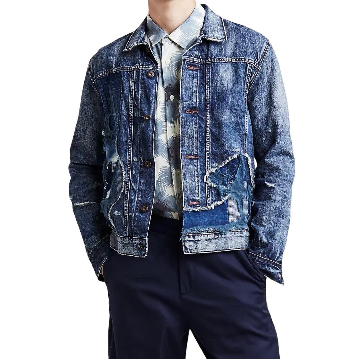 Levi's Made & Crafted Levis Made & Crafted Type IV Trucker Boro Made In Japan 🇯🇵 Size US M / EU 48-50 / 2 - 1 Thumbnail