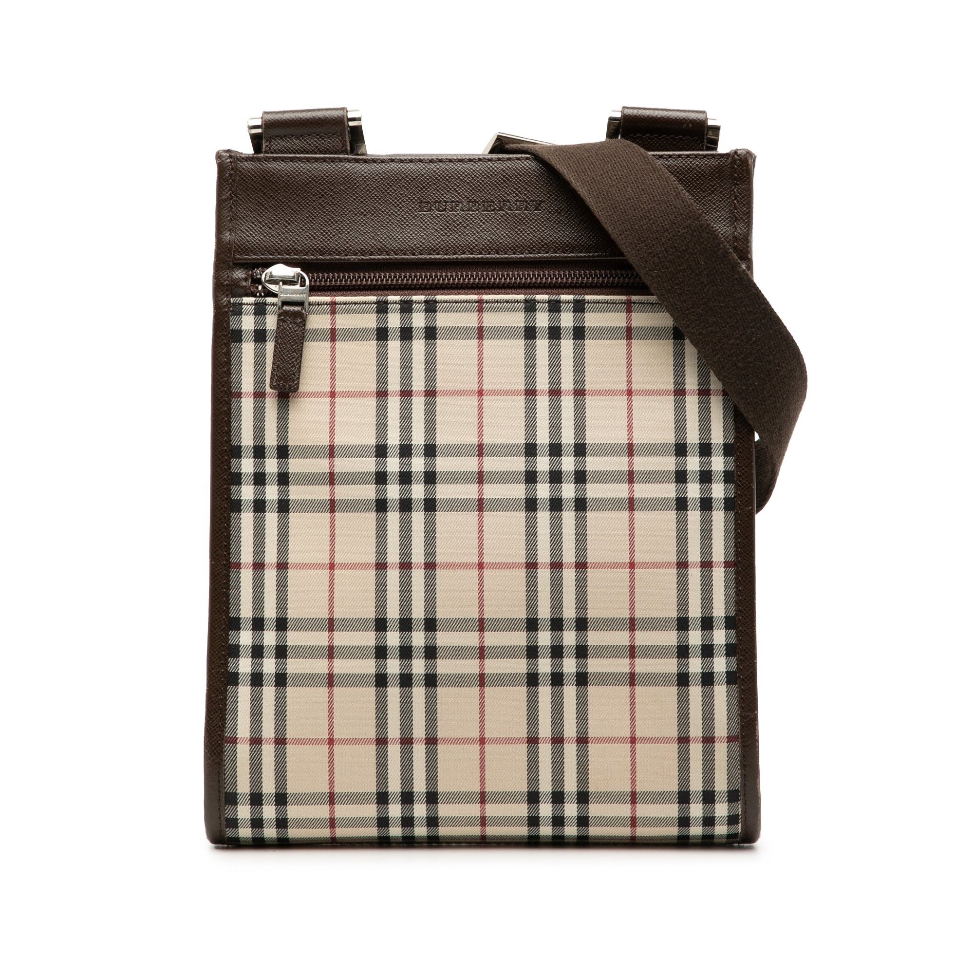 Burberry House Check Canvas Crossbody Size ONE SIZE - 1 Thumbnail