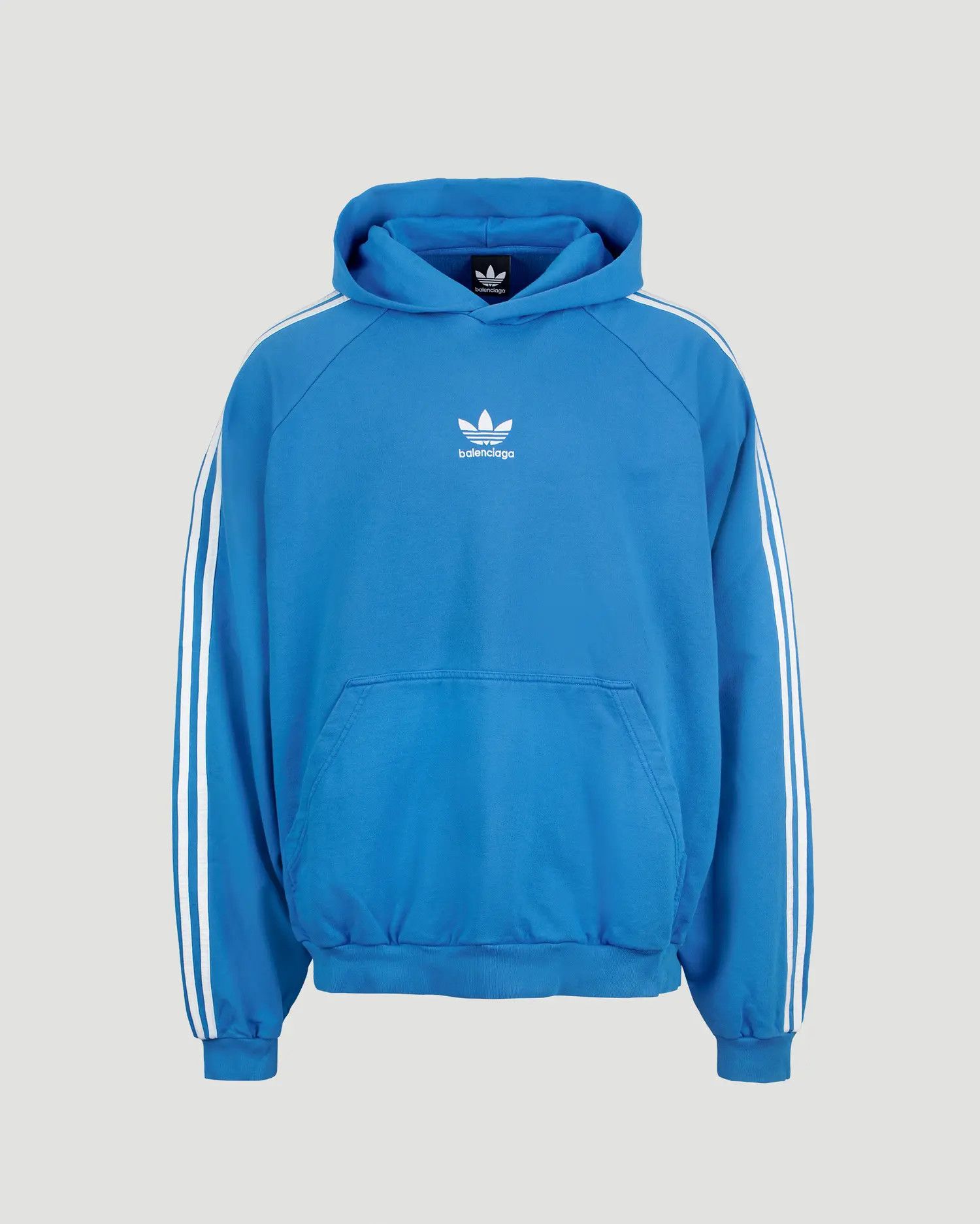 Adidas × Balenciaga o1s1wg110824 Large Hoodie in Blue/White Size US L / EU 52-54 / 3 - 1 Thumbnail