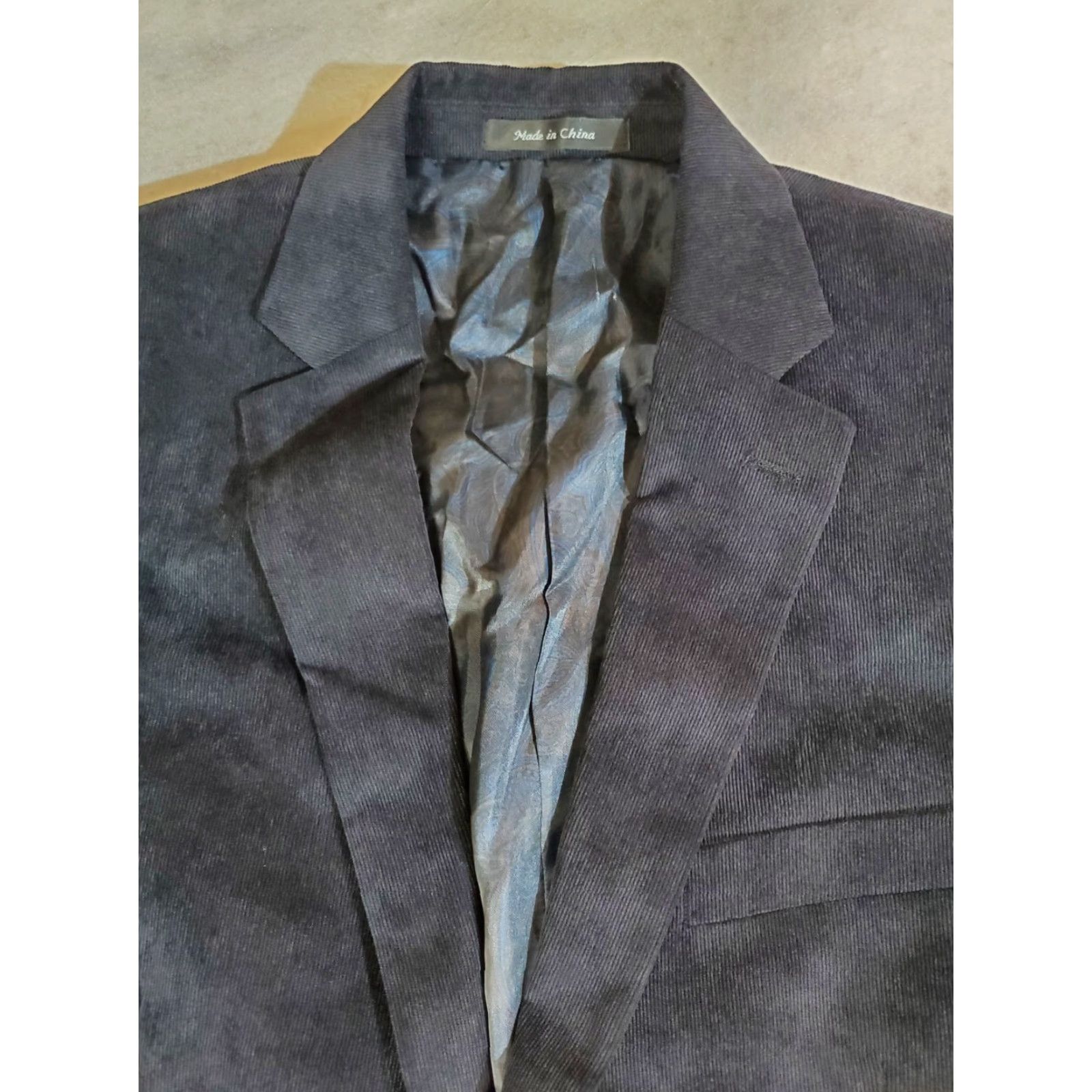 Chaps CHAPS RALPH LAUREN Signature Corduroy Sports Coat Blazer Men’s Size 42 Reg Dark Blue Size 42R - 3 Thumbnail