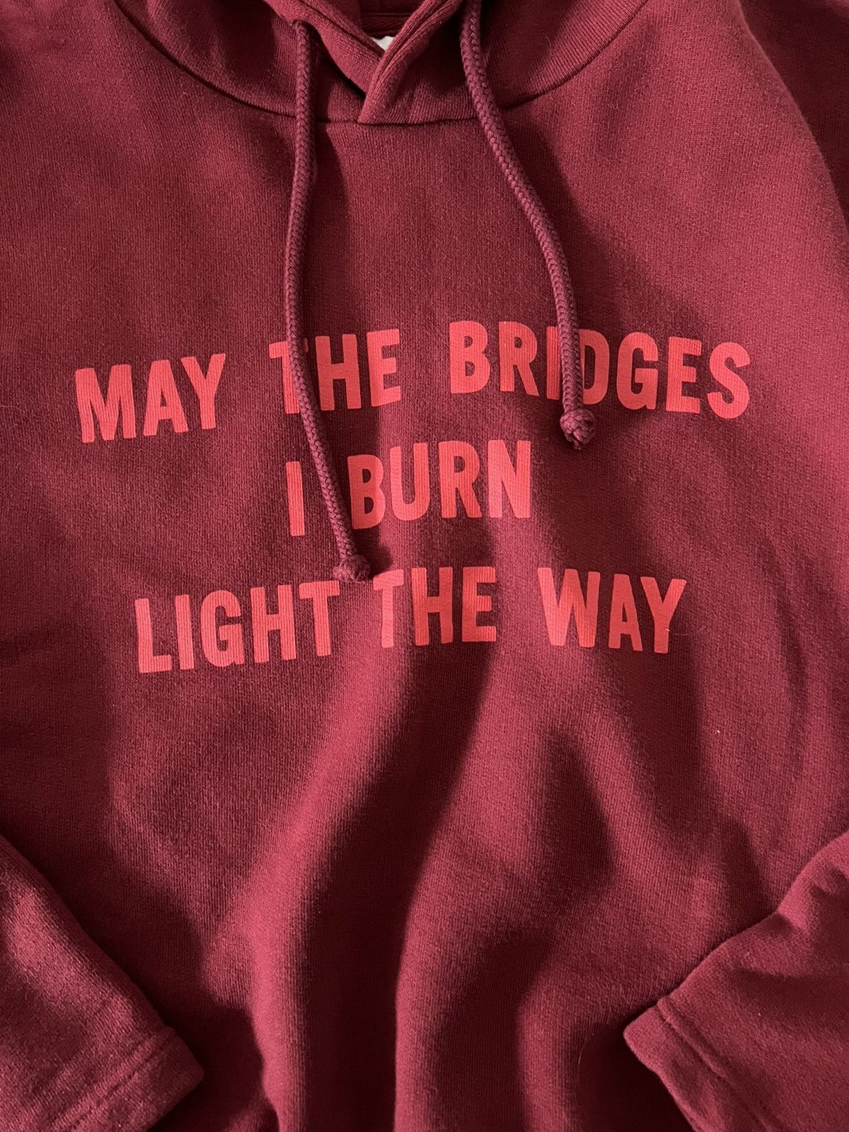 Vetements Vetements “May The Bridges I Burn” Cropped Hoodie Size US L / EU 52-54 / 3 - 10 Thumbnail