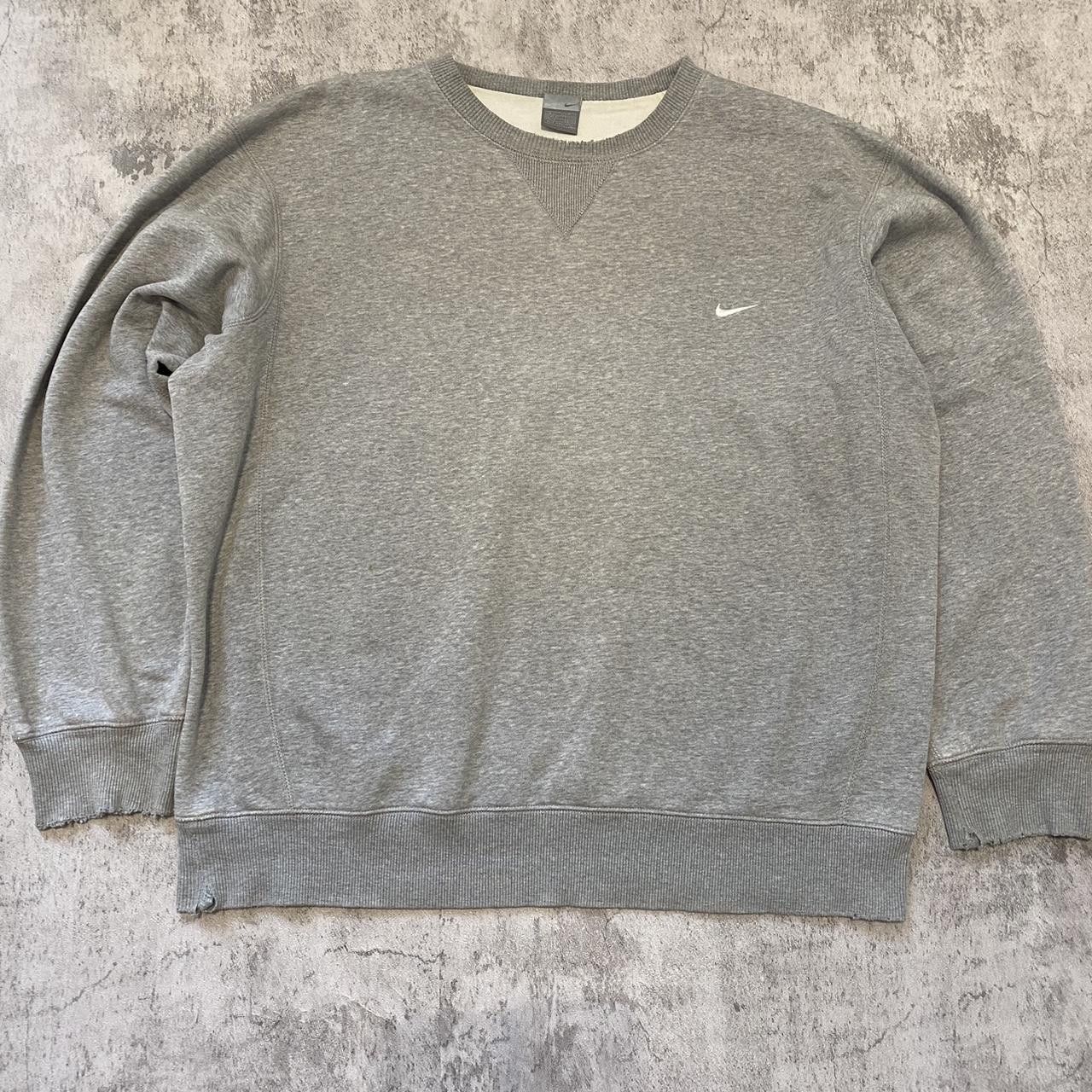 Nike 2000s y2k Grey Nike vintage sweatshirt Boxy Rap hip Size US XL / EU 56 / 4 - 1 Thumbnail