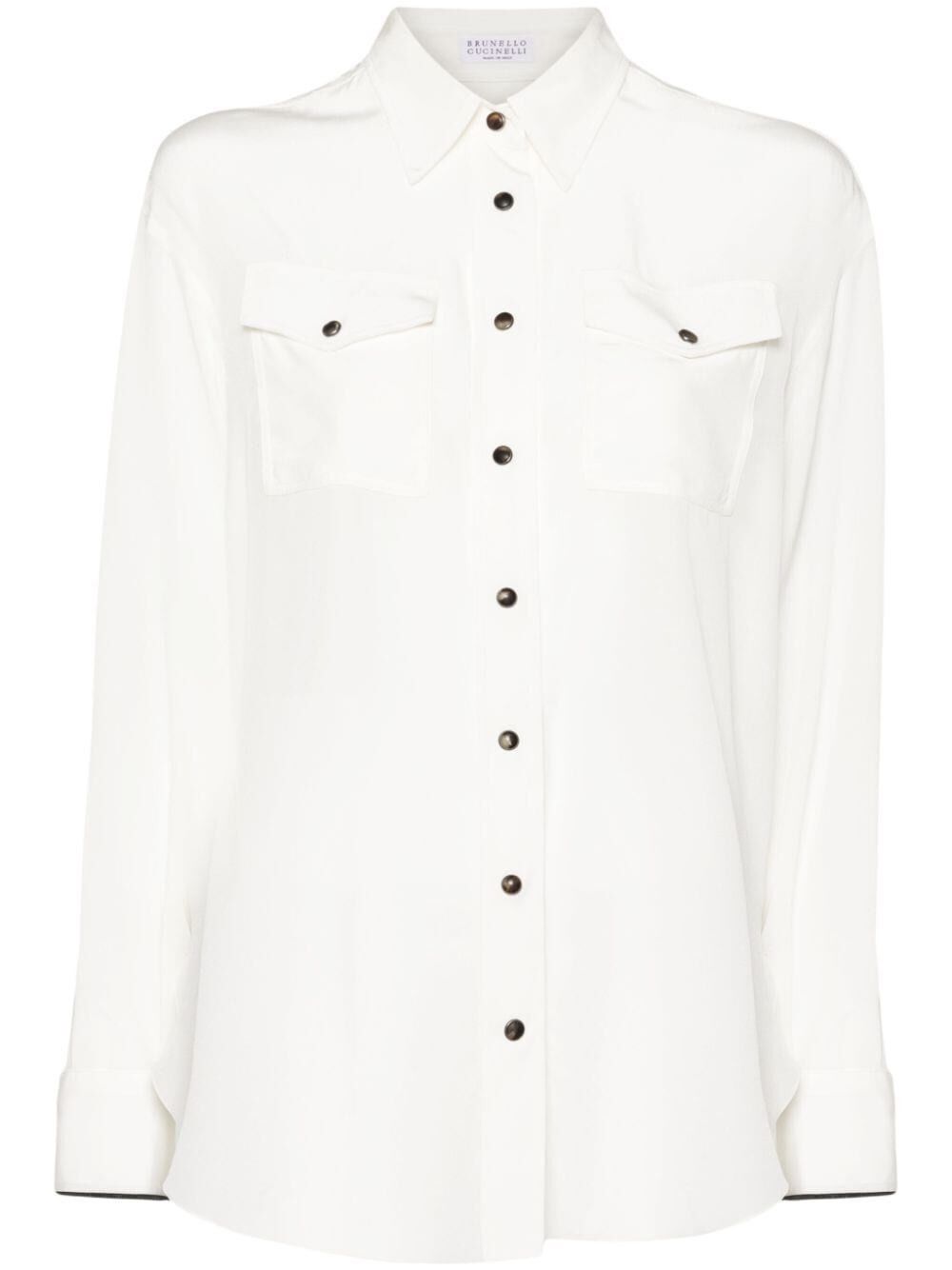Brunello Cucinelli Long Sleeve Shirt Size L / US 10 / IT 46 - 1 Thumbnail