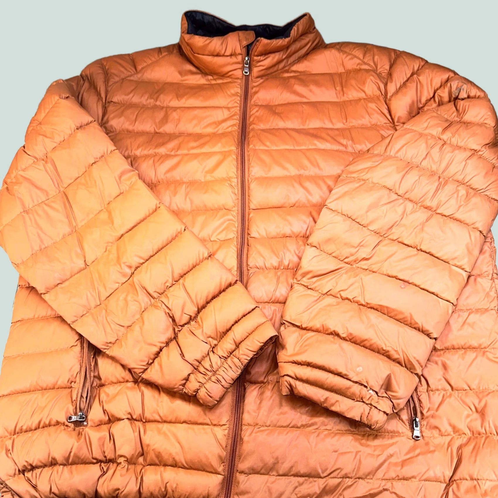 Vintage Michael Kros Puffer Jacket Orange 2XL Mens Jacket Regular Fit Size US XXL / EU 58 / 5 - 1 Thumbnail