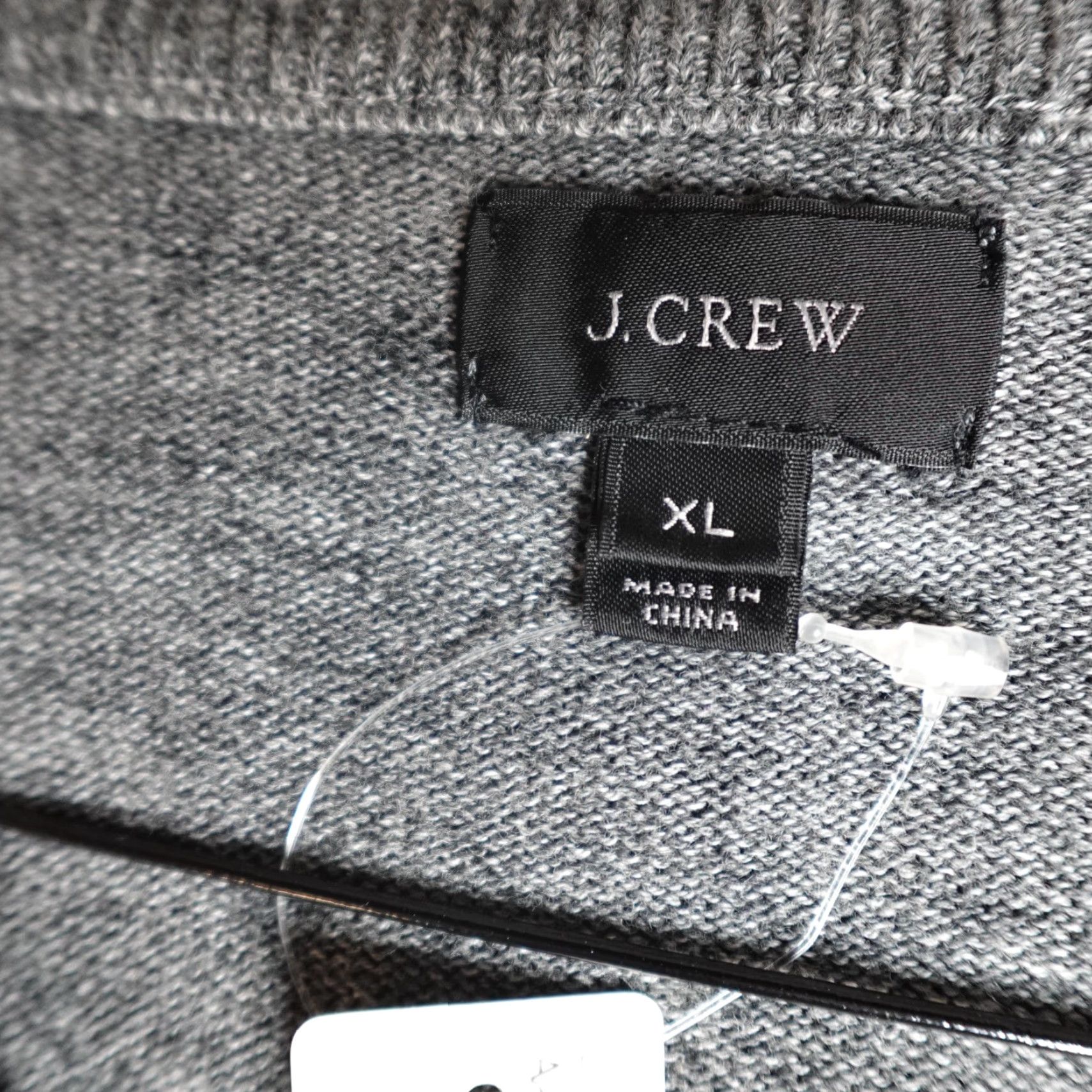 J.Crew J.Crew Sweater XL Gray Heather V-Neck Pullover Men Regular Knit Cotton 35195 NEW Size US XL / EU 56 / 4 - 2 Thumbnail