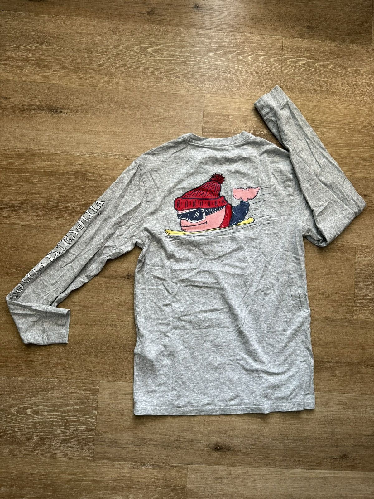 Vineyard Vines Vineyard Vines Snowboarding Pink Whale Pocket Long Sleeve Size US S / EU 44-46 / 1 - 7 Thumbnail
