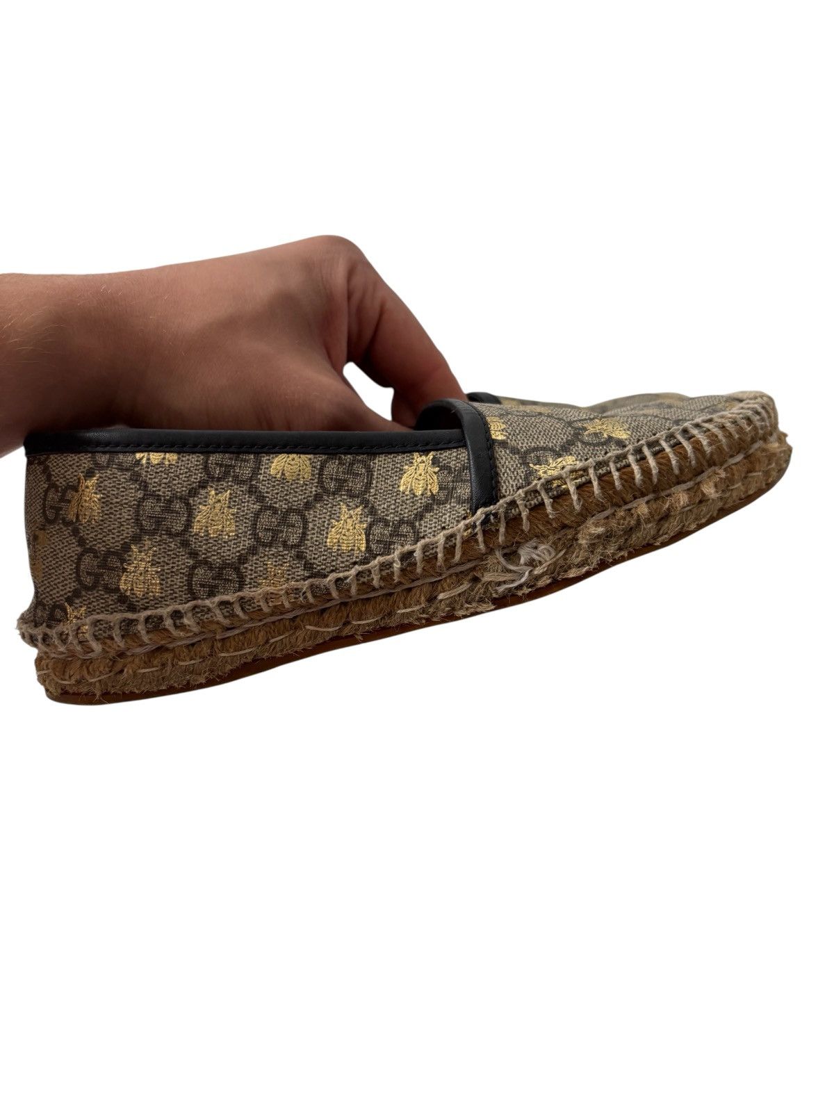 Gucci Gucci Pilar Gg Bee Canvas Espadrilles Size US 6 / IT 36 - 7 Thumbnail