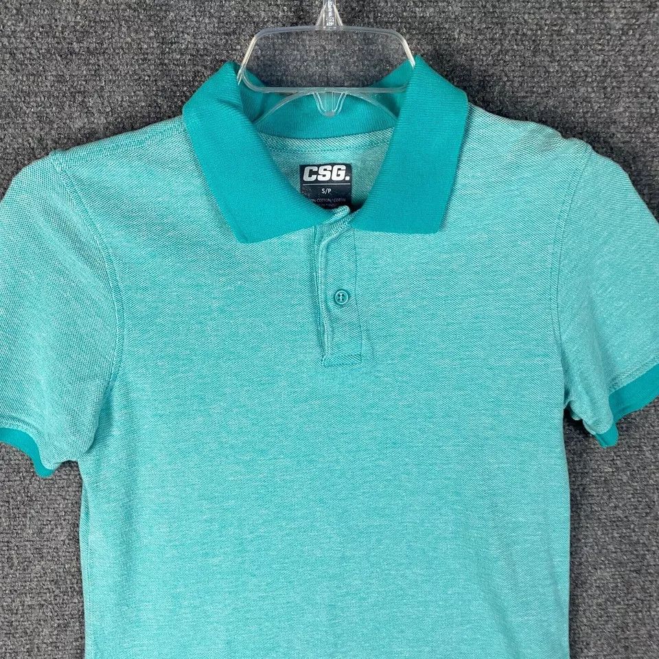 CSG CSG Polo Men's Small Short Sleeve Shirt Blue 100% Cotton S Size US S / EU 44-46 / 1 - 2 Thumbnail