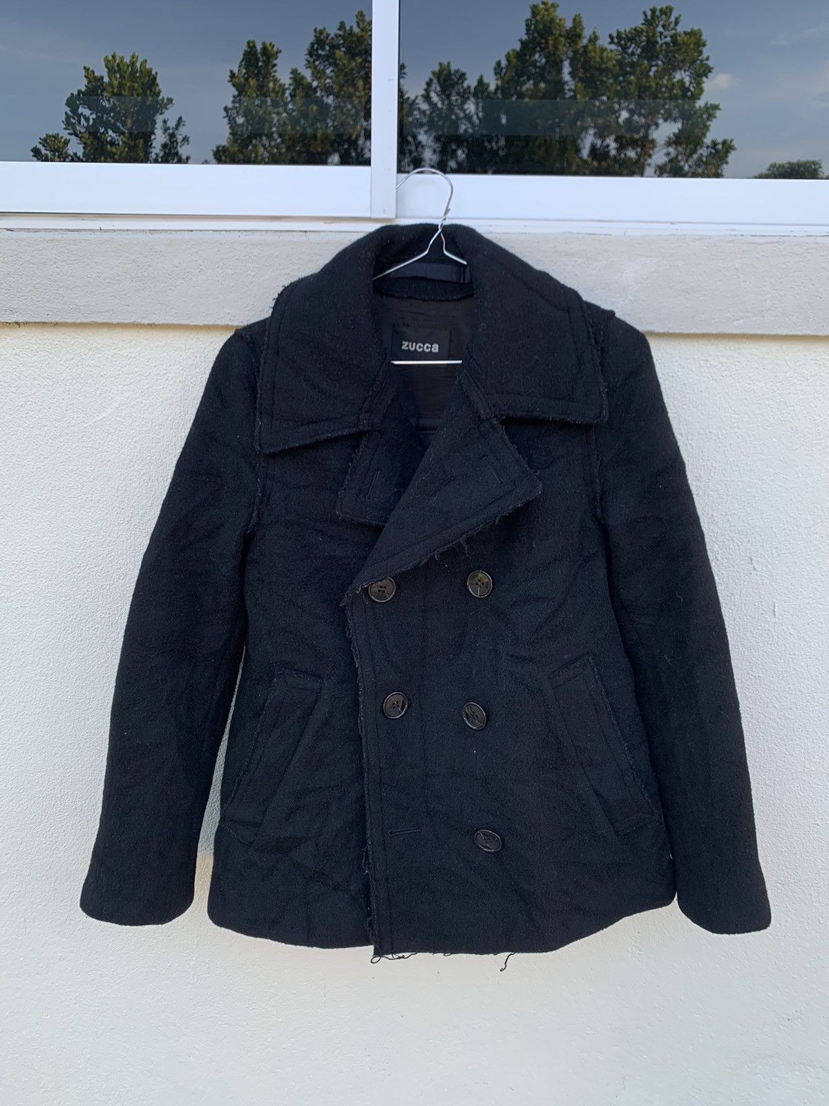 Zucca Zucca Double Breast Blend Wool Jacket Coat Size US S / EU 44-46 / 1 - 1 Thumbnail