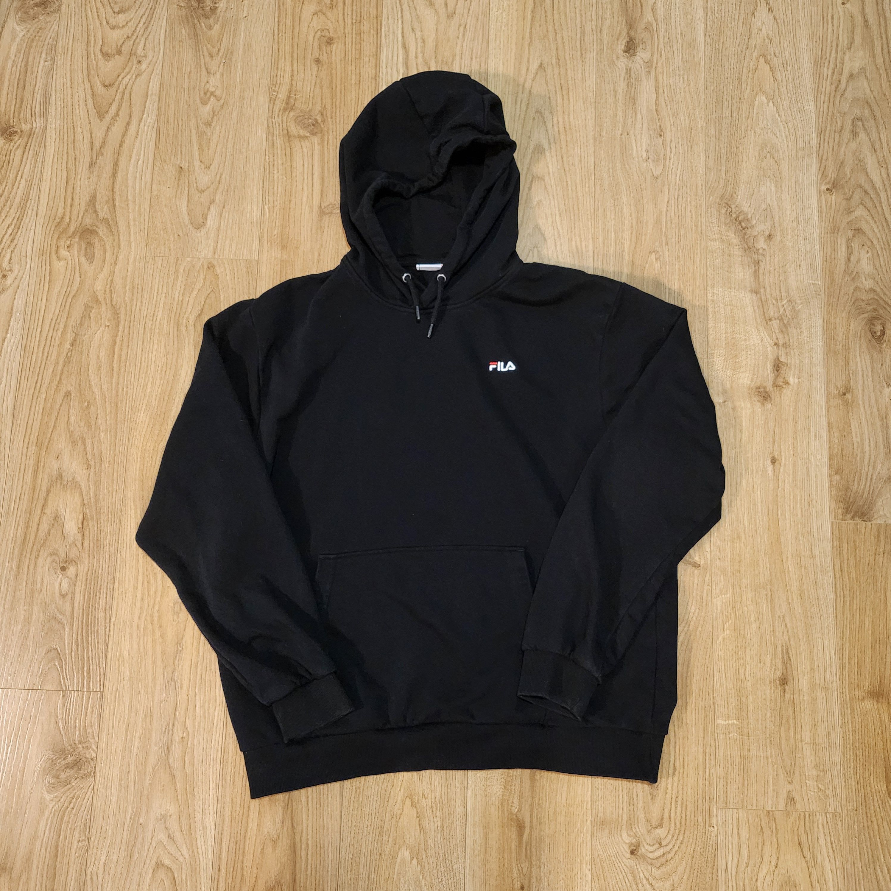 Fila Fila Embroidery Black Hoodie Size US XL / EU 56 / 4 - 1 Thumbnail