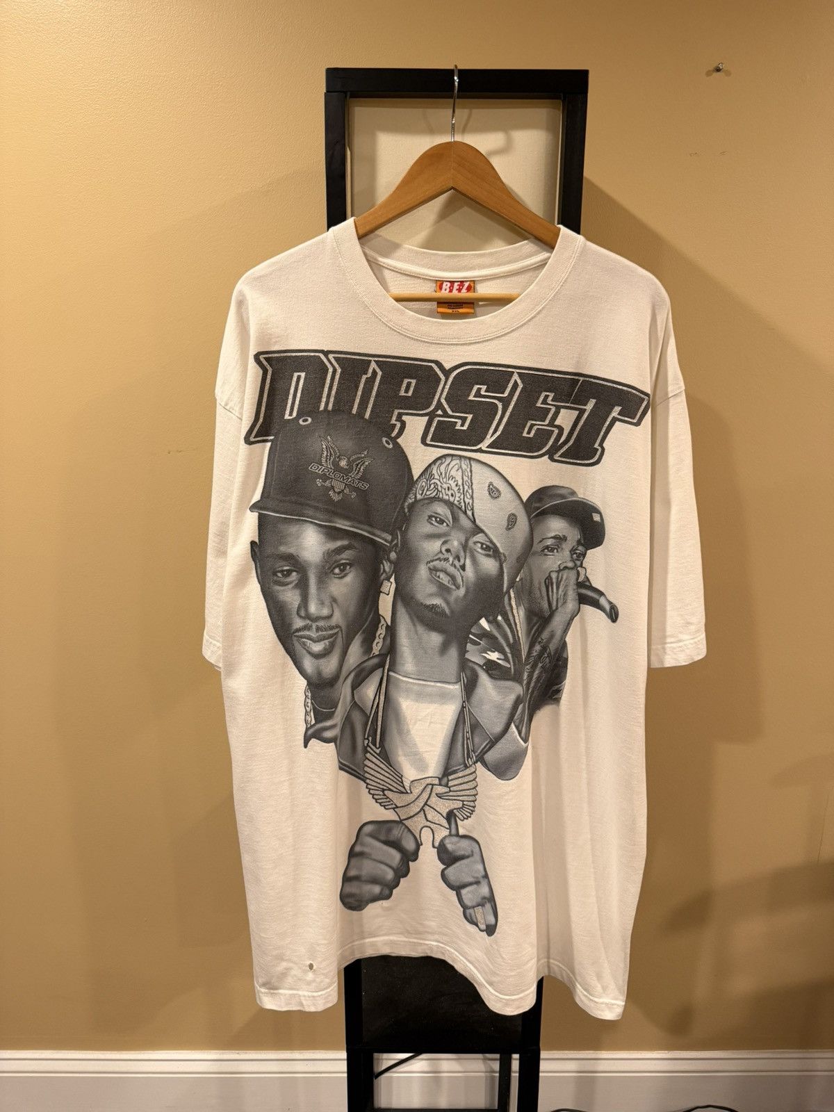 Vintage Vintage Dipset Cam’ron Juelz Jim Jones Writer White T-Shirt Size US XXL / EU 58 / 5 - 1 Thumbnail