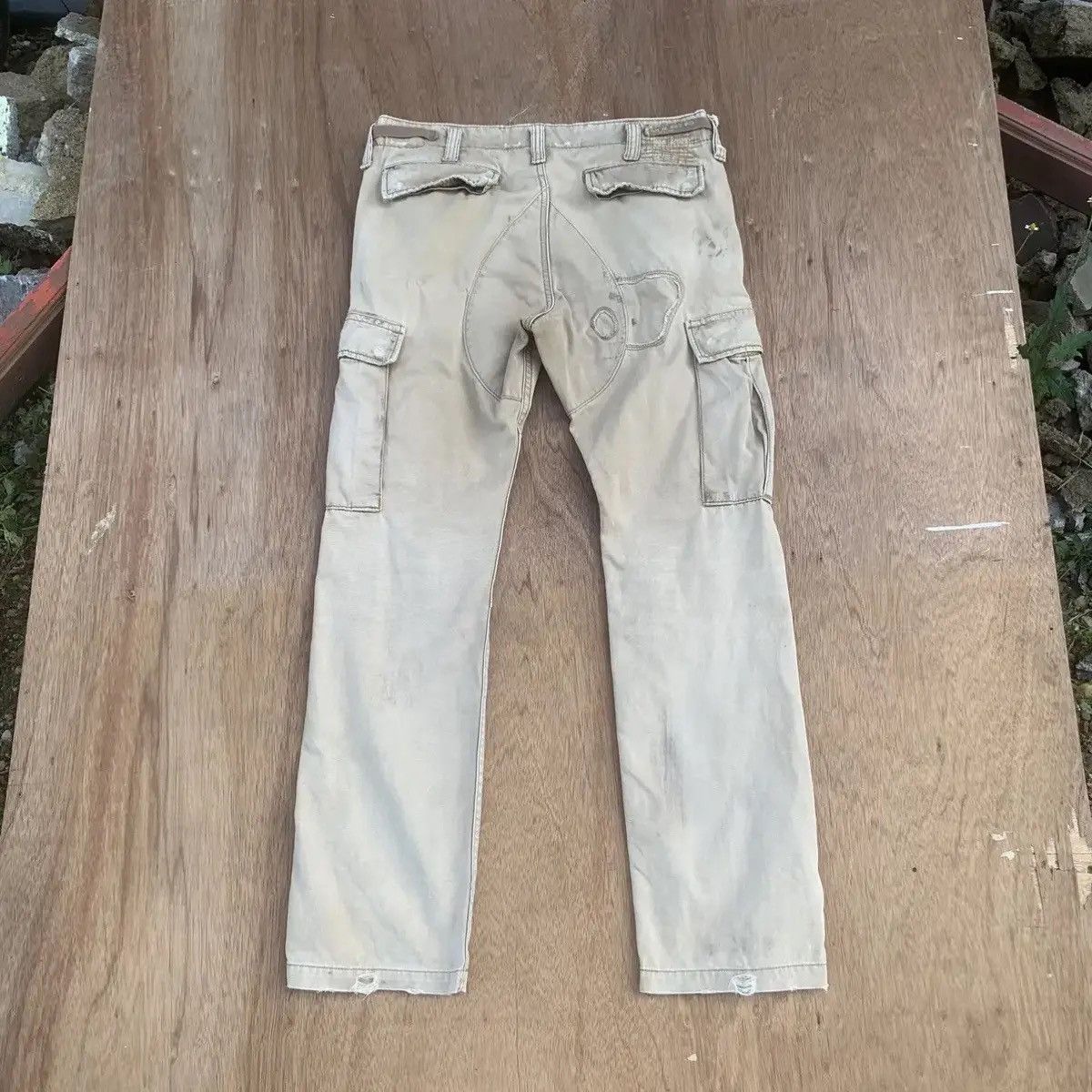 Vintage RUSTY DIRTY ‼️ VINTAGE BIG JOHN TROUSERS FADED COMBAT CARGO Size US 34 / EU 50 - 13 Thumbnail