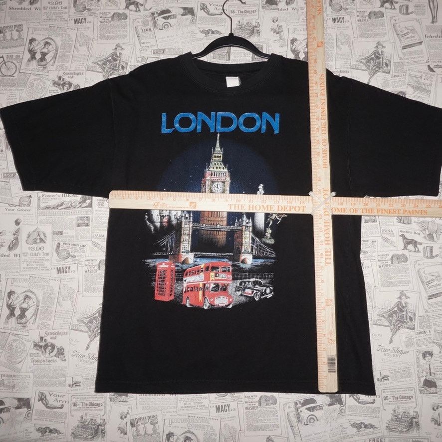 Vintage Large- Vintage Y2K London tourist/vacation promo 90s T-shirt Size US L / EU 52-54 / 3 - 4 Thumbnail