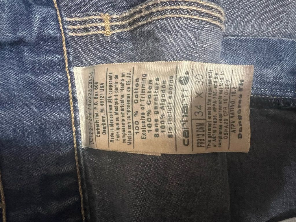 Carhartt Men's Carhartt FRB13 Denim Jeans Size 34x30 Blue Size US 34 / EU 50 - 10 Thumbnail