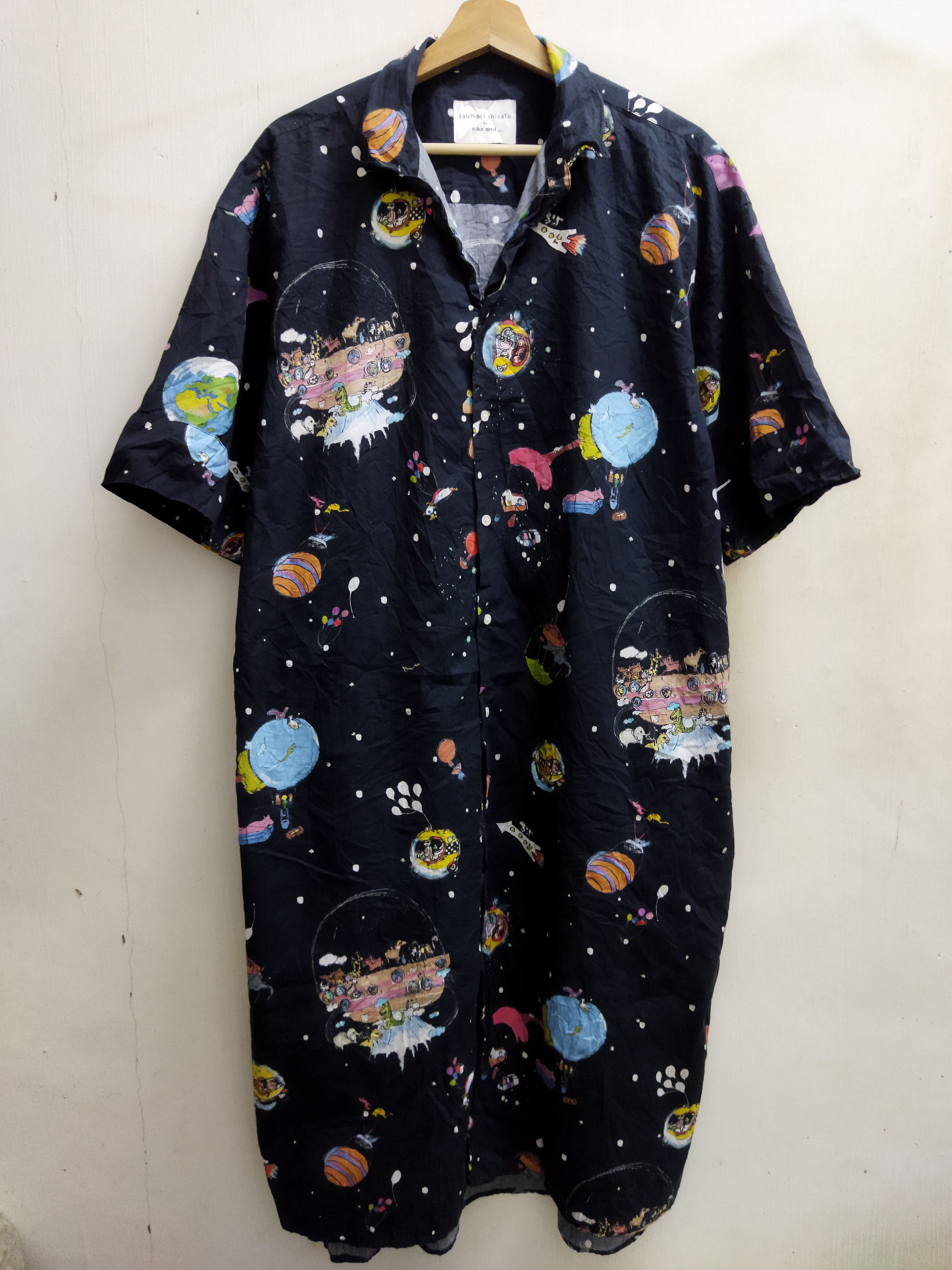 Image of Issey Miyake x Tsumori Chisato Niko And Shirt in Black, Women's (Size XL)