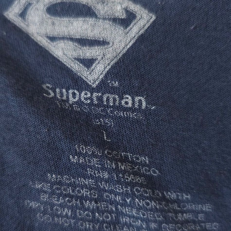 DC Comics Superman T Shirt Mens Medium Blue DC Comics American Flag Clark Kent Size US M / EU 48-50 / 2 - 5 Thumbnail