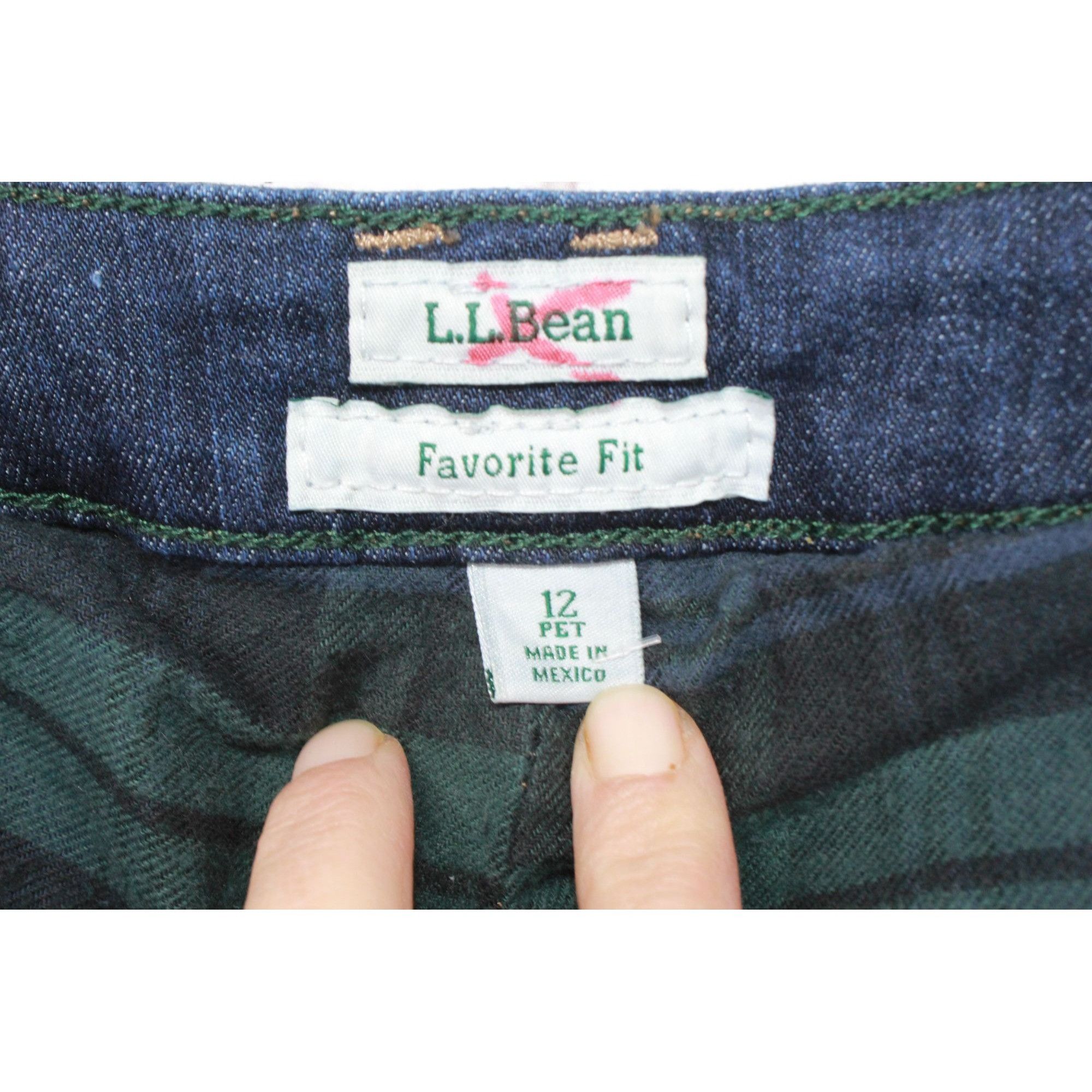 L.L. Bean LL Bean Women's Jeans Mid Rise Straight Leg Rinsed Size 34" / US 12 / IT 48 - 7 Thumbnail