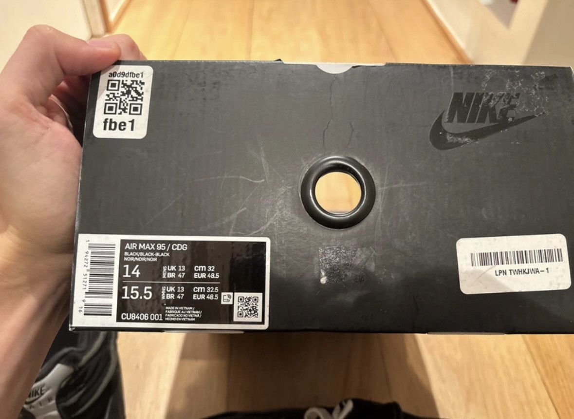 Comme des Garcons × Nike Nike x CDG 95 Black Size US 14 / EU 47 - 7 Thumbnail