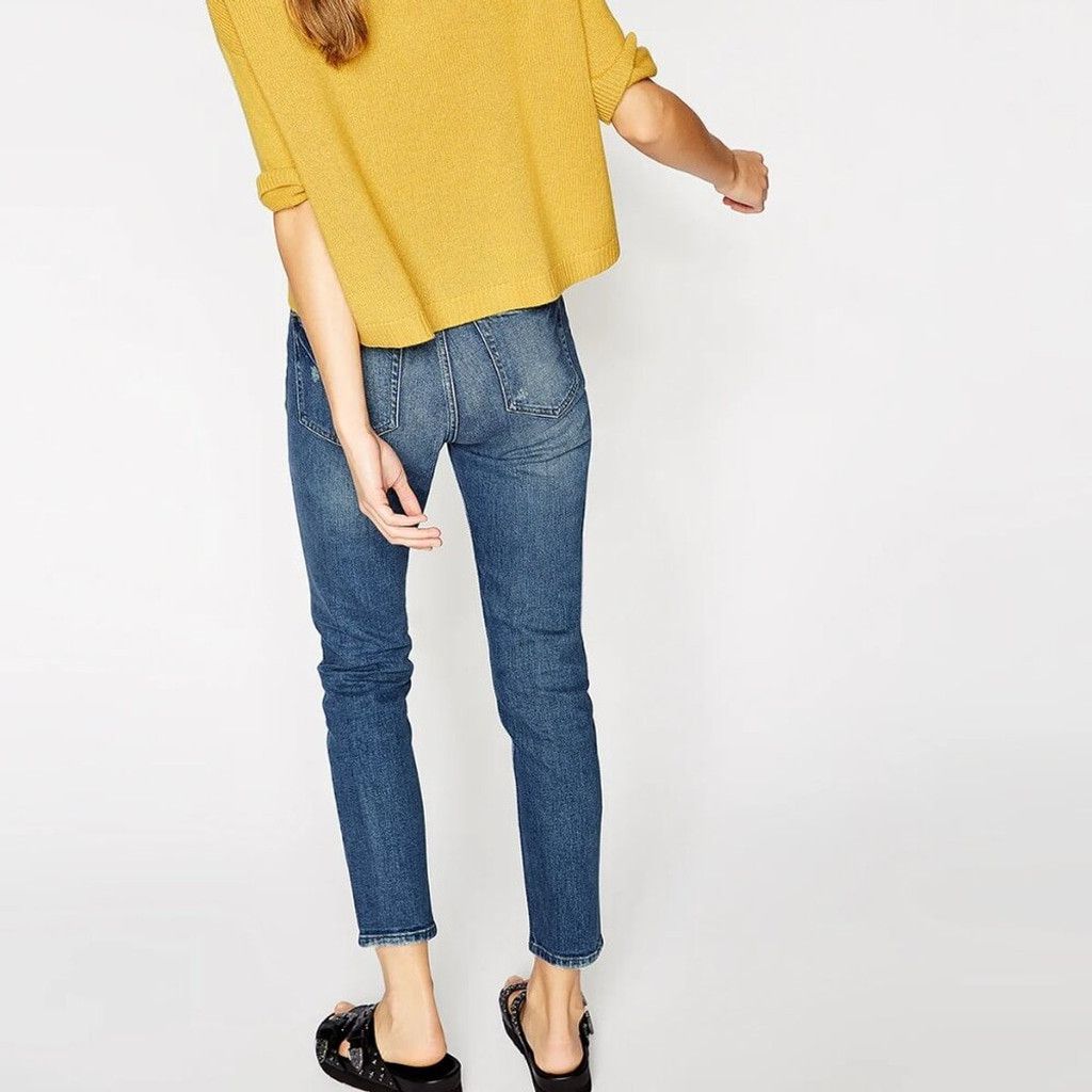 The Kooples THE KOOPLES Lizy High-Rise Slim Whiskered Straight Leg Jeans Size 28" / US 6 / IT 42 - 2 Thumbnail