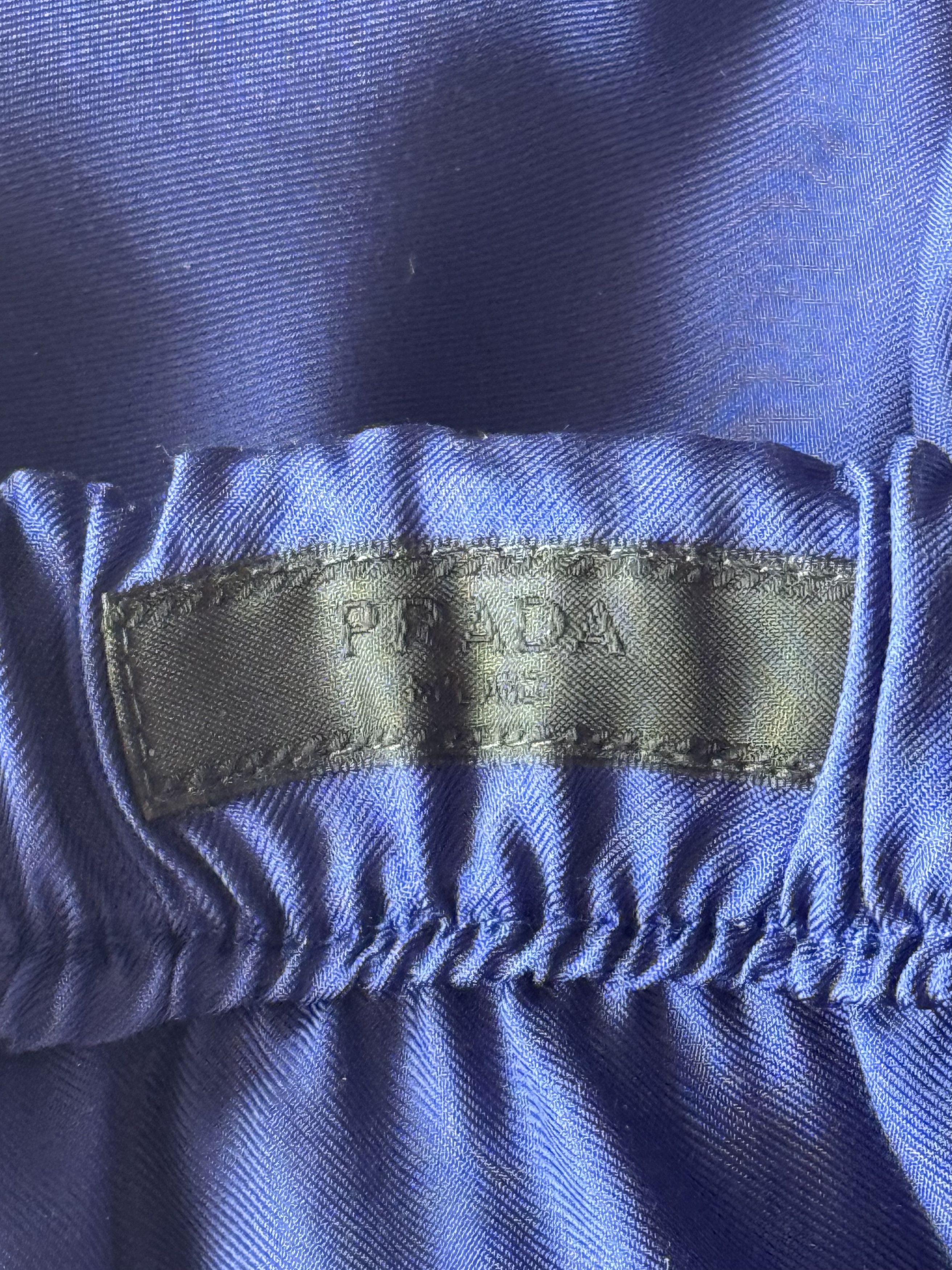 Prada Prada Blue & White Logo Track Pants Size US 40 / EU 56 - 3 Thumbnail